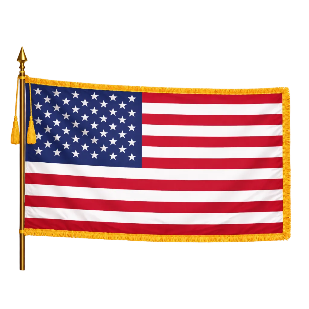 United States Flag 3’ x 5’ (Indoor Fringe)