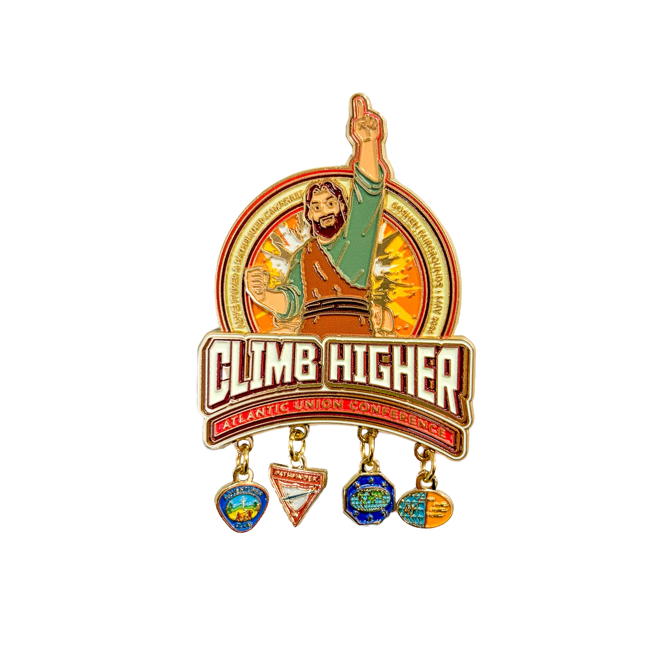 Atlantic Union "Climb Higher" 2026 Camporee Ministries Pin