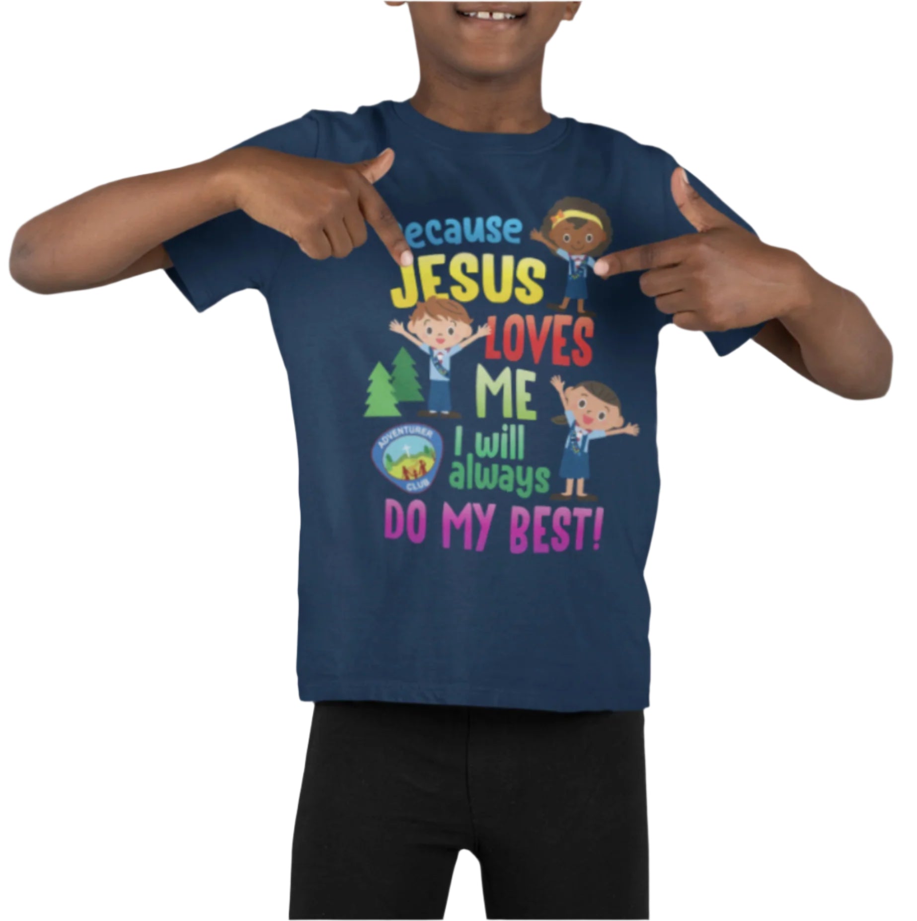 Because Jesus Loves Me Adventurer T-shirt