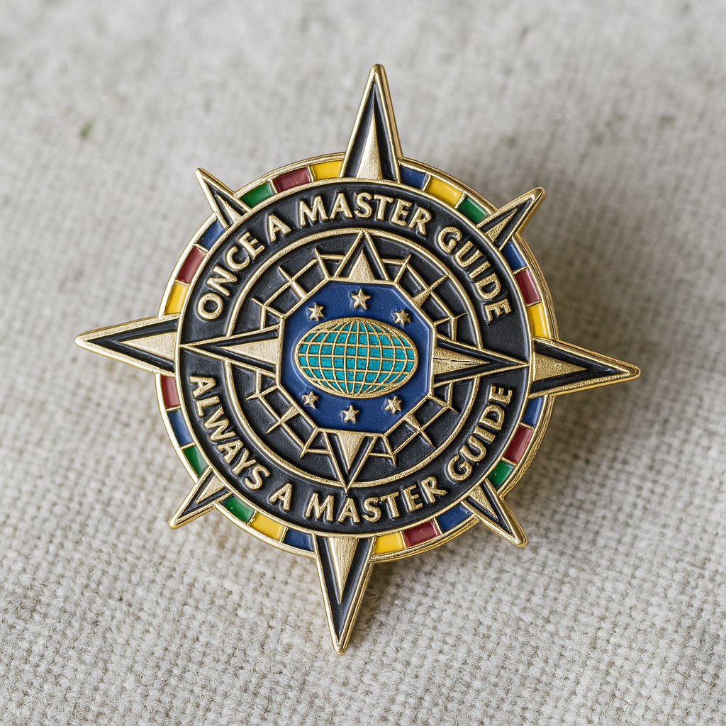 Once a Master Guide, Always a Master Guide Compass Pin