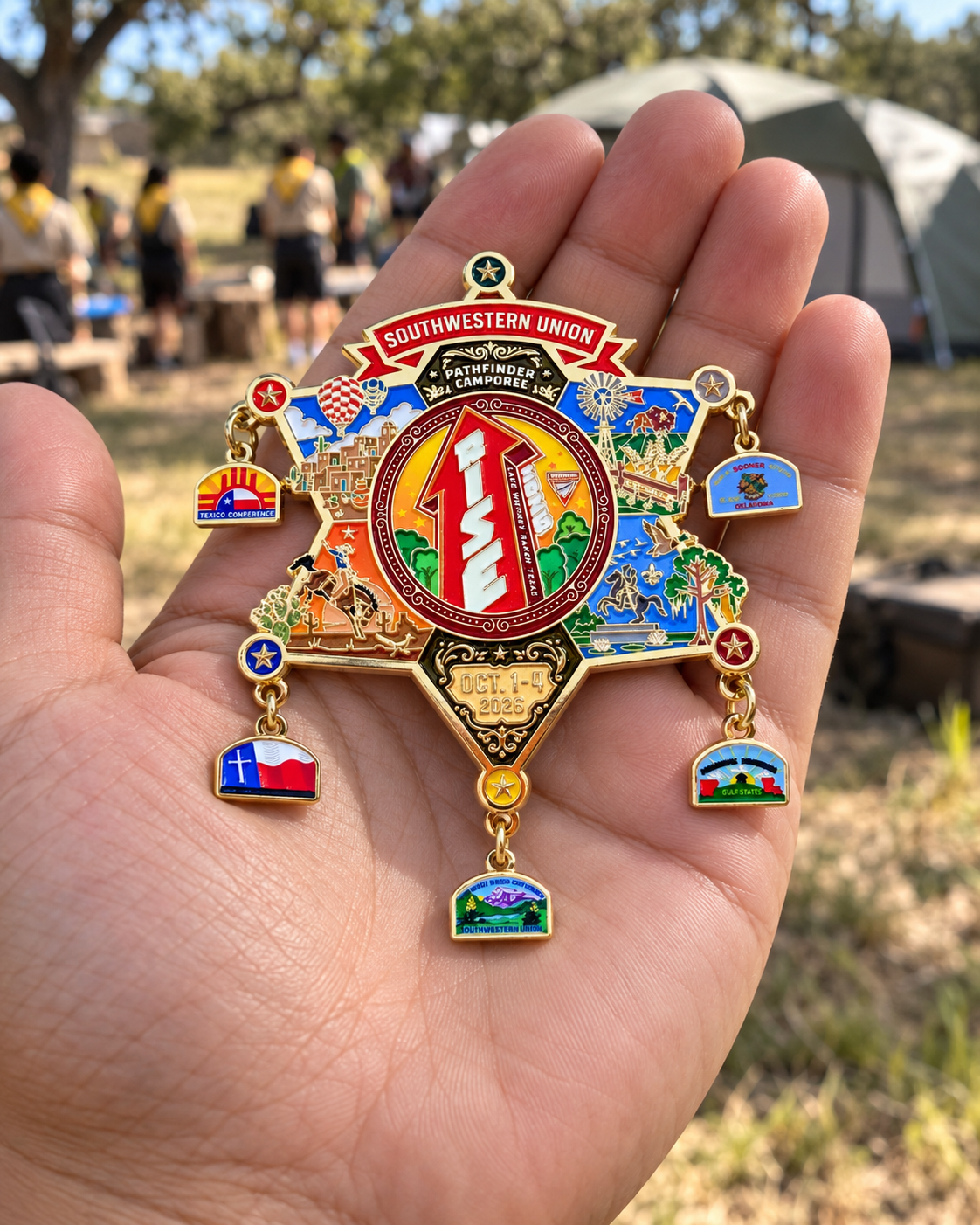 Southwestern Union Pathfinder Camporee 2026 "Rise"Conferences Pin (Limited Edition)