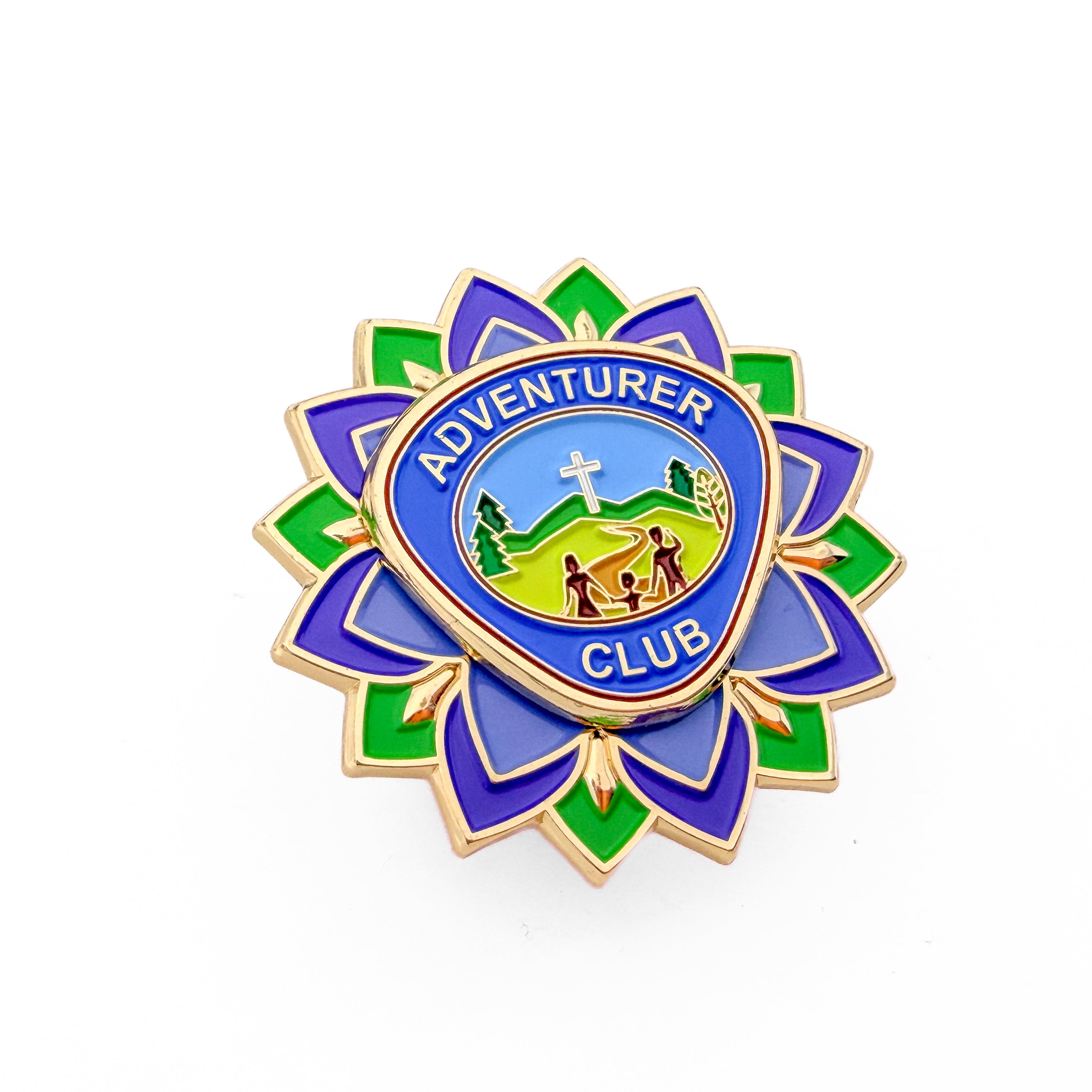 Adventurer Flower Spinner Pin