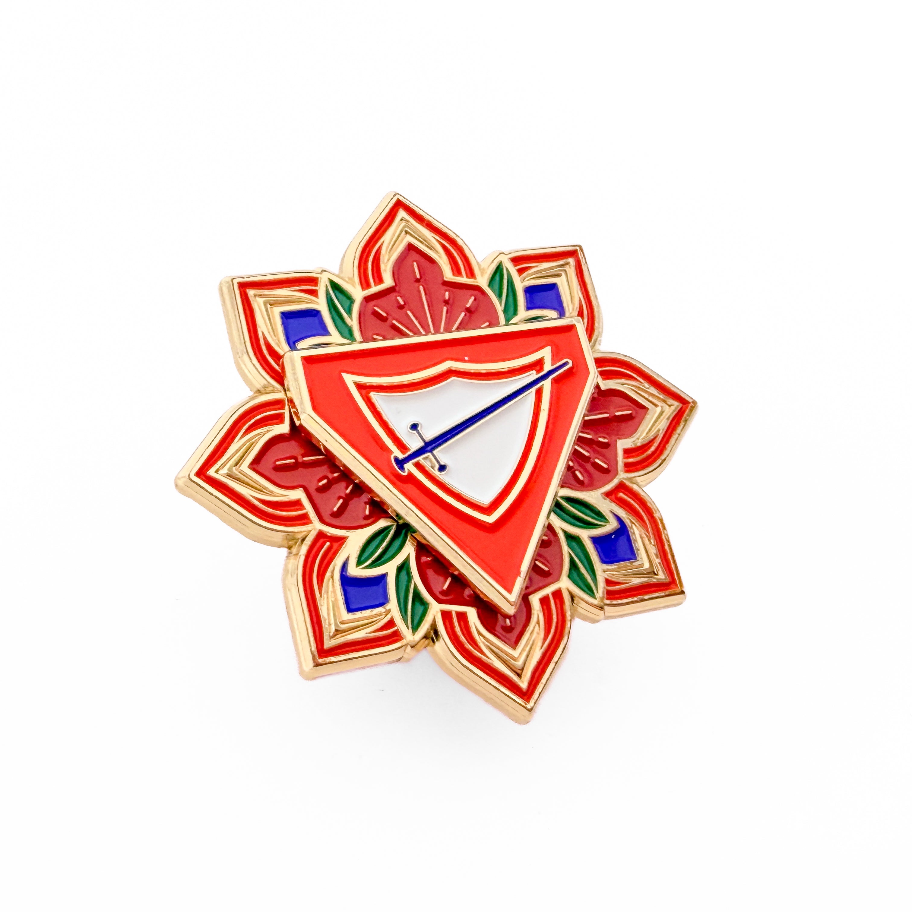 Pathfinder Flower Spinner Pin