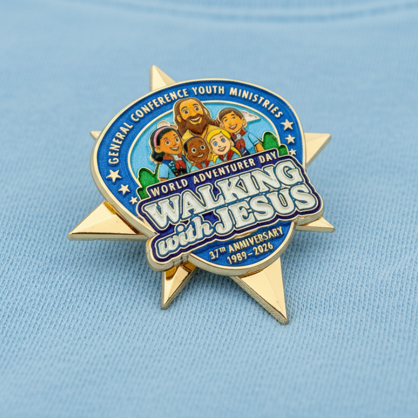World Adventurer Day 2026 "Walking with Jesus" Pin