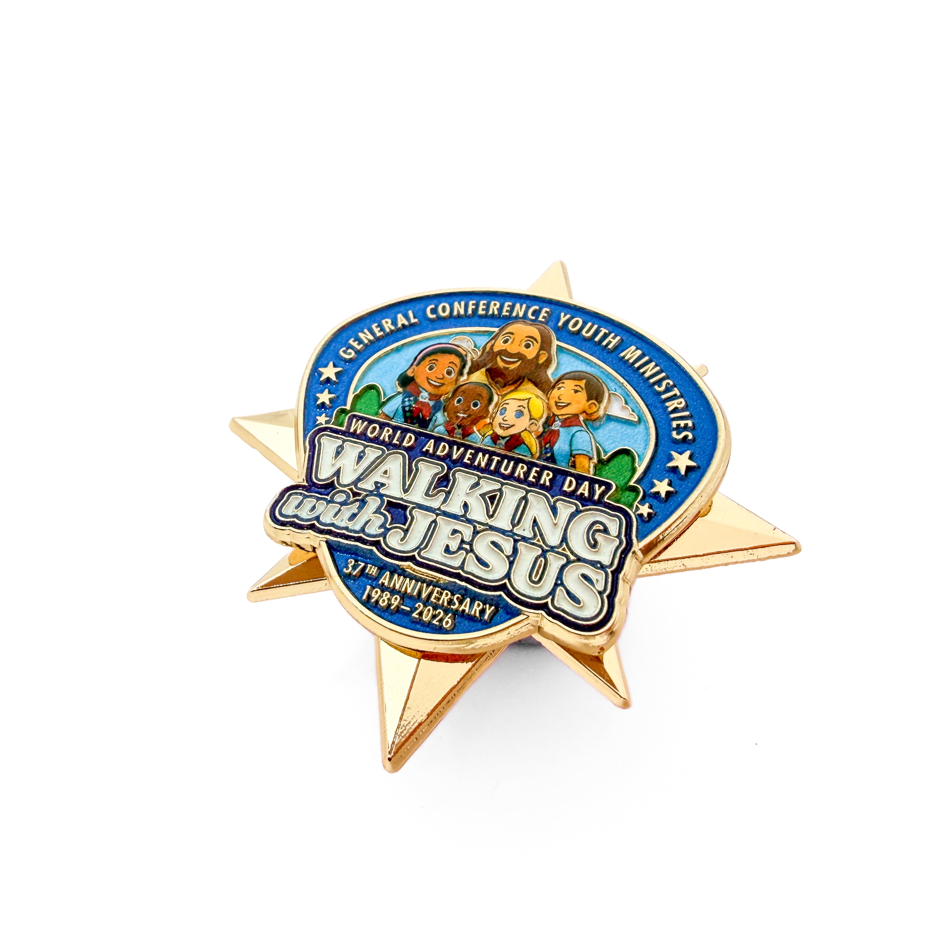 World Adventurer Day 2026 "Walking with Jesus" Pin & Patch (Bundle)