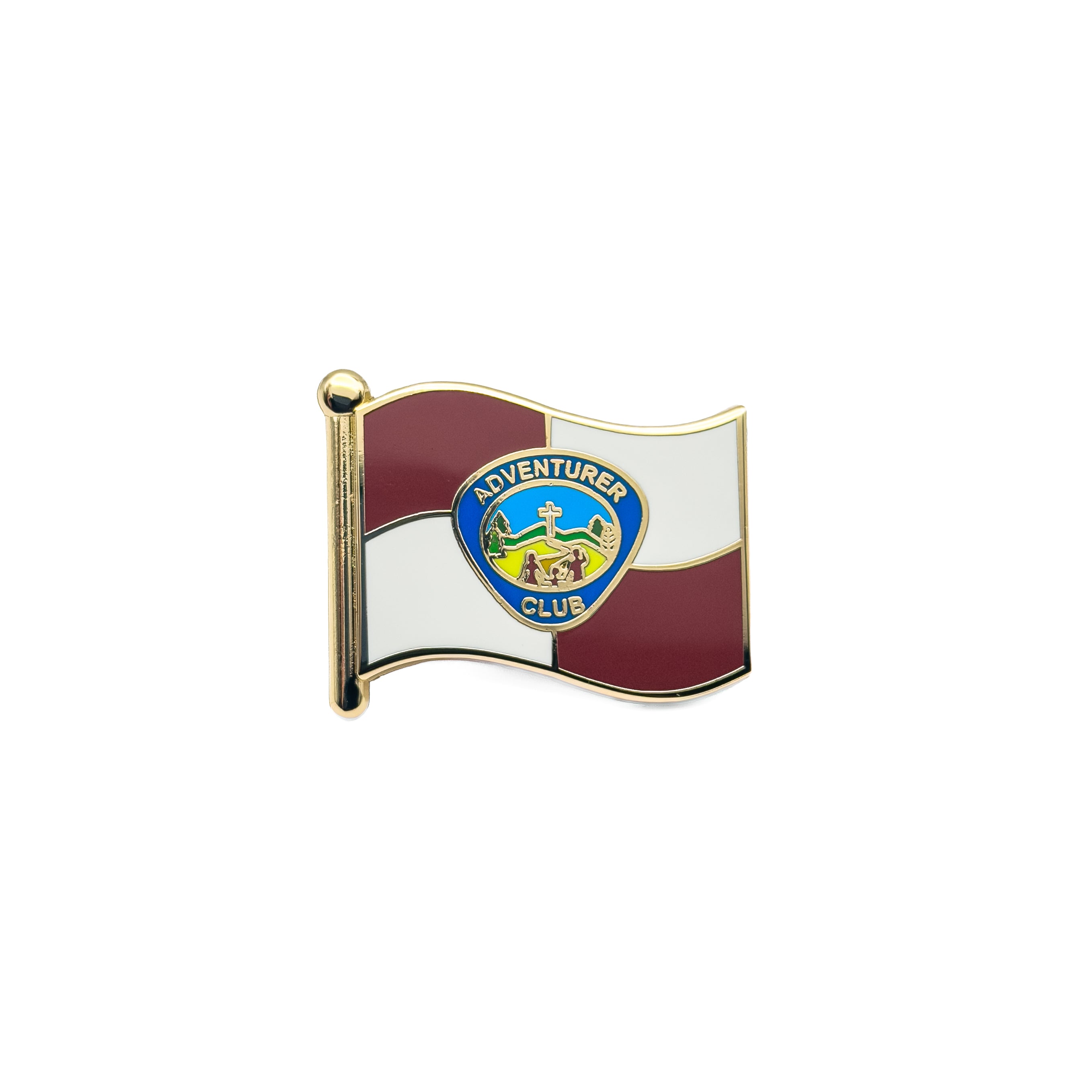 Adventurer Club Wavy Flag pin