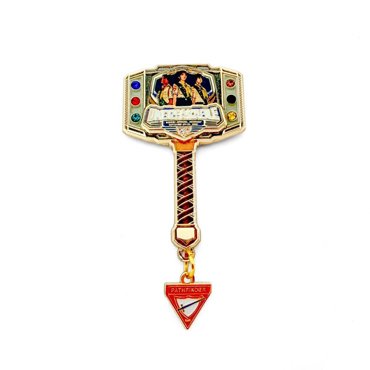 Lake Union Pathfinder Camporee 2026 "Unbreakable" Hammer Pin (Limited Edition)