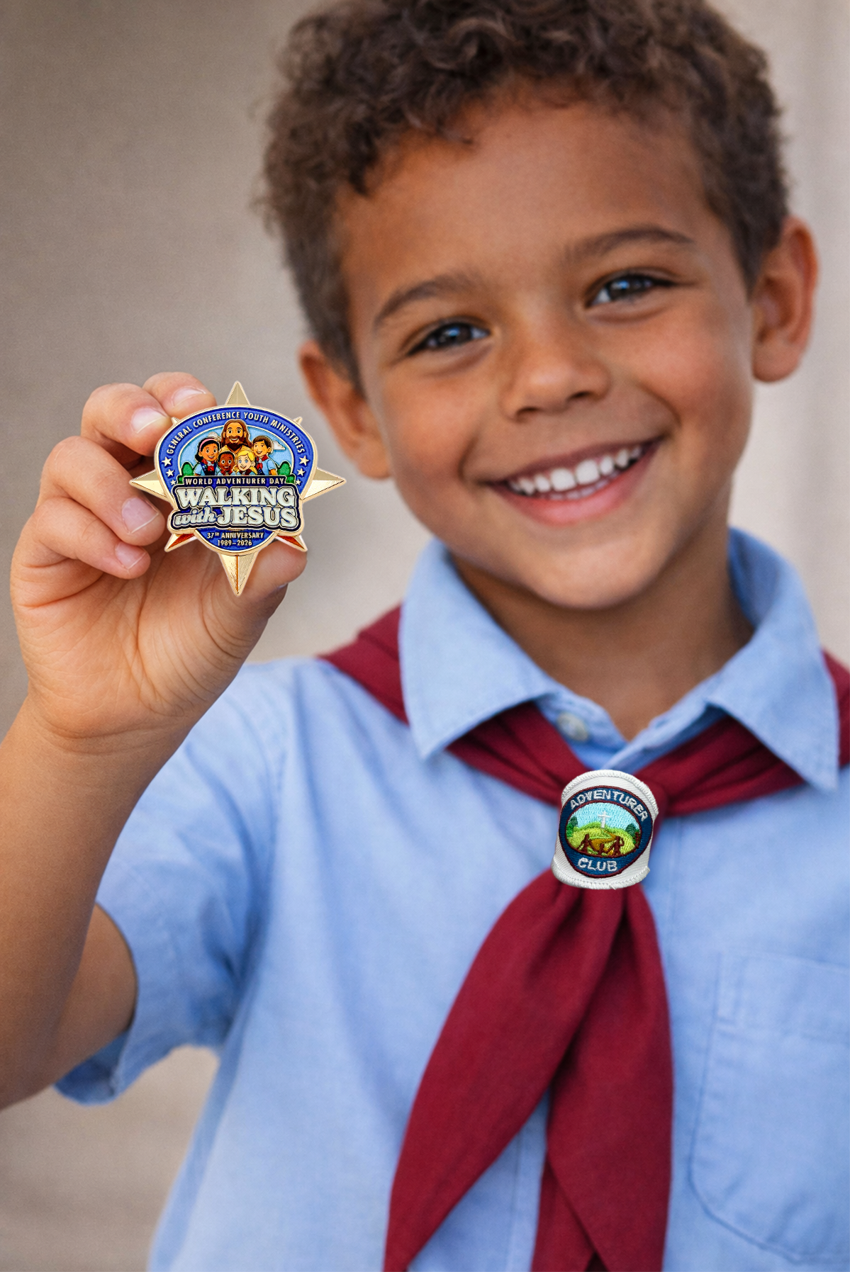 World Adventurer Day 2026 "Walking with Jesus" Pin