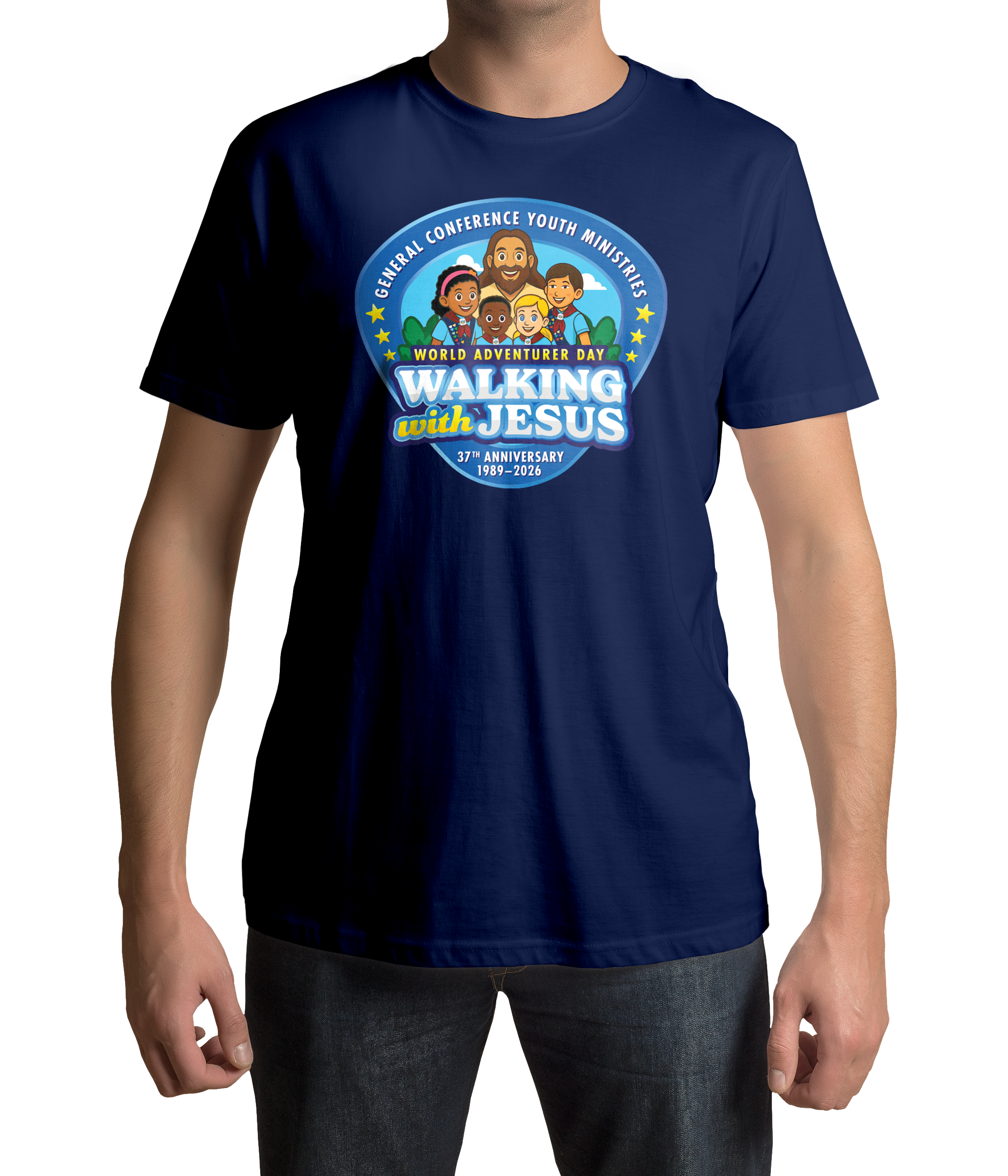 World Adventurer Day 2026 Walking with Jesus T-shirt
