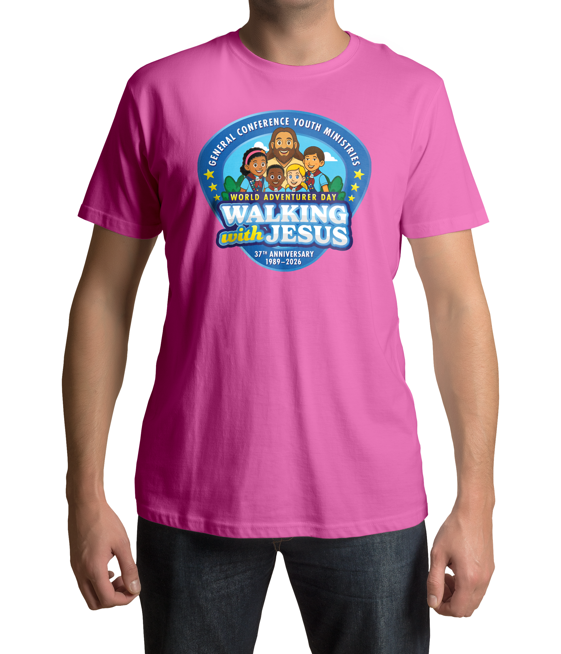 World Adventurer Day 2026 Walking with Jesus T-shirt