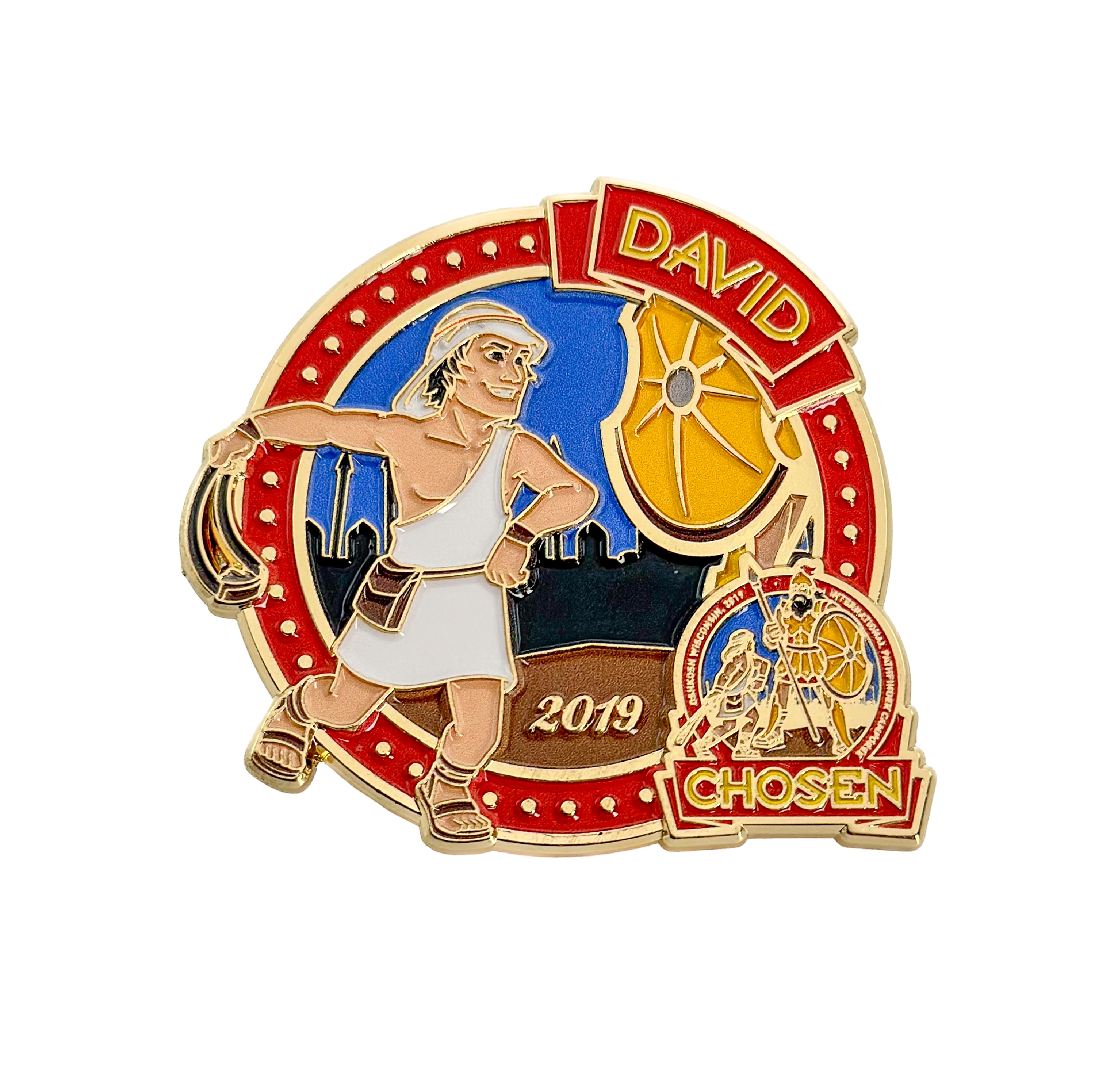 Chosen 2019 David Character Pin