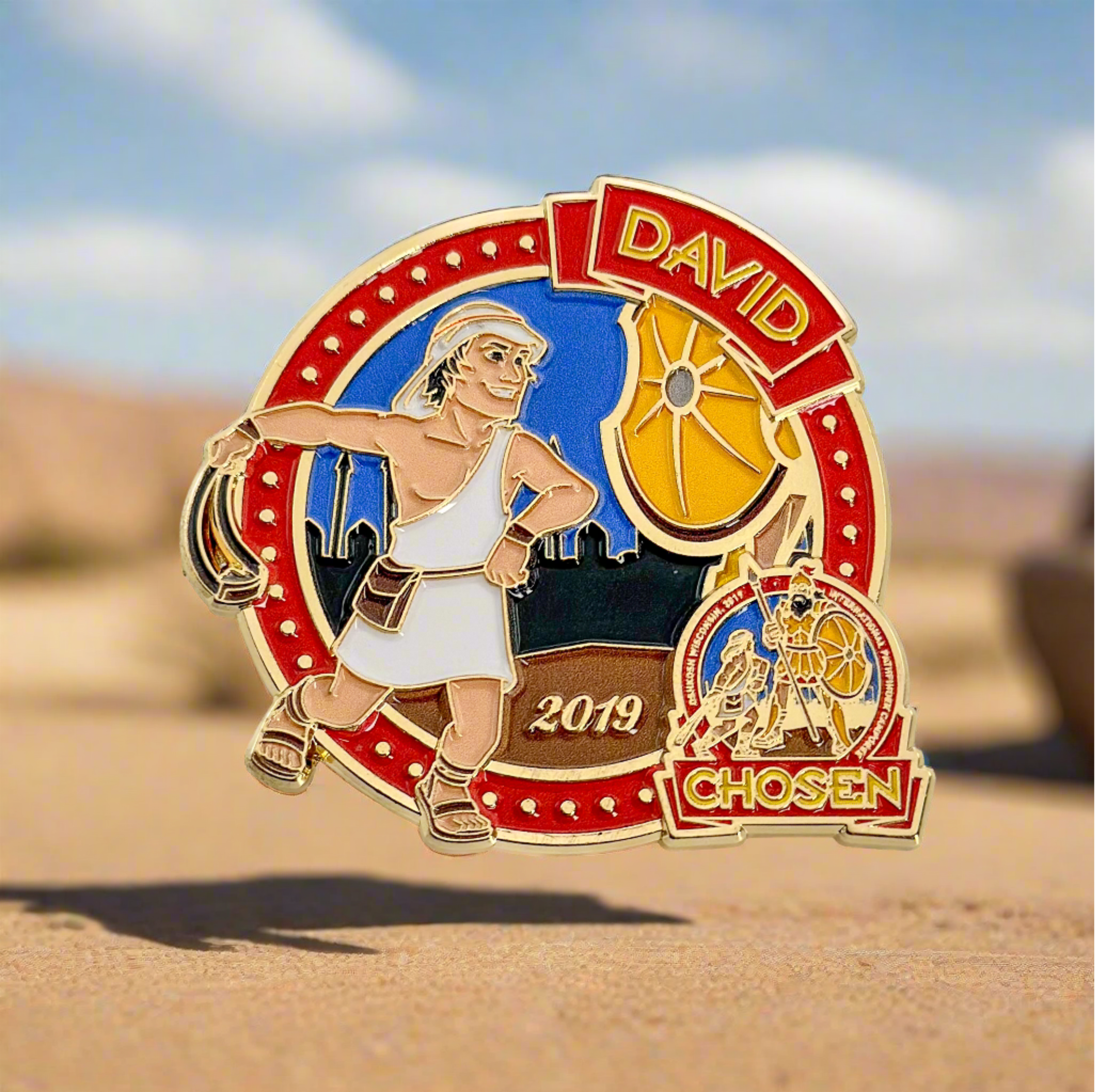 Chosen 2019 David Character Pin