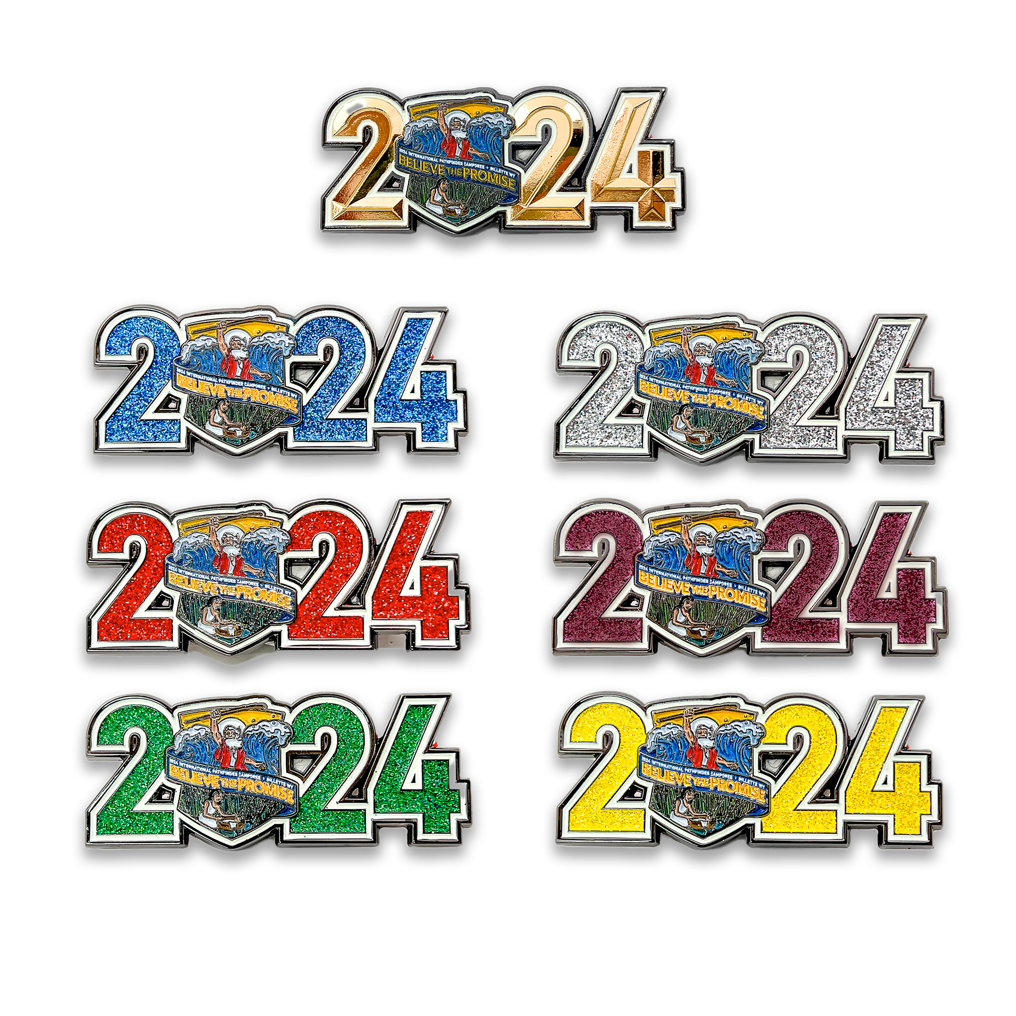 2024 Believe Pins (7 Pin Set)