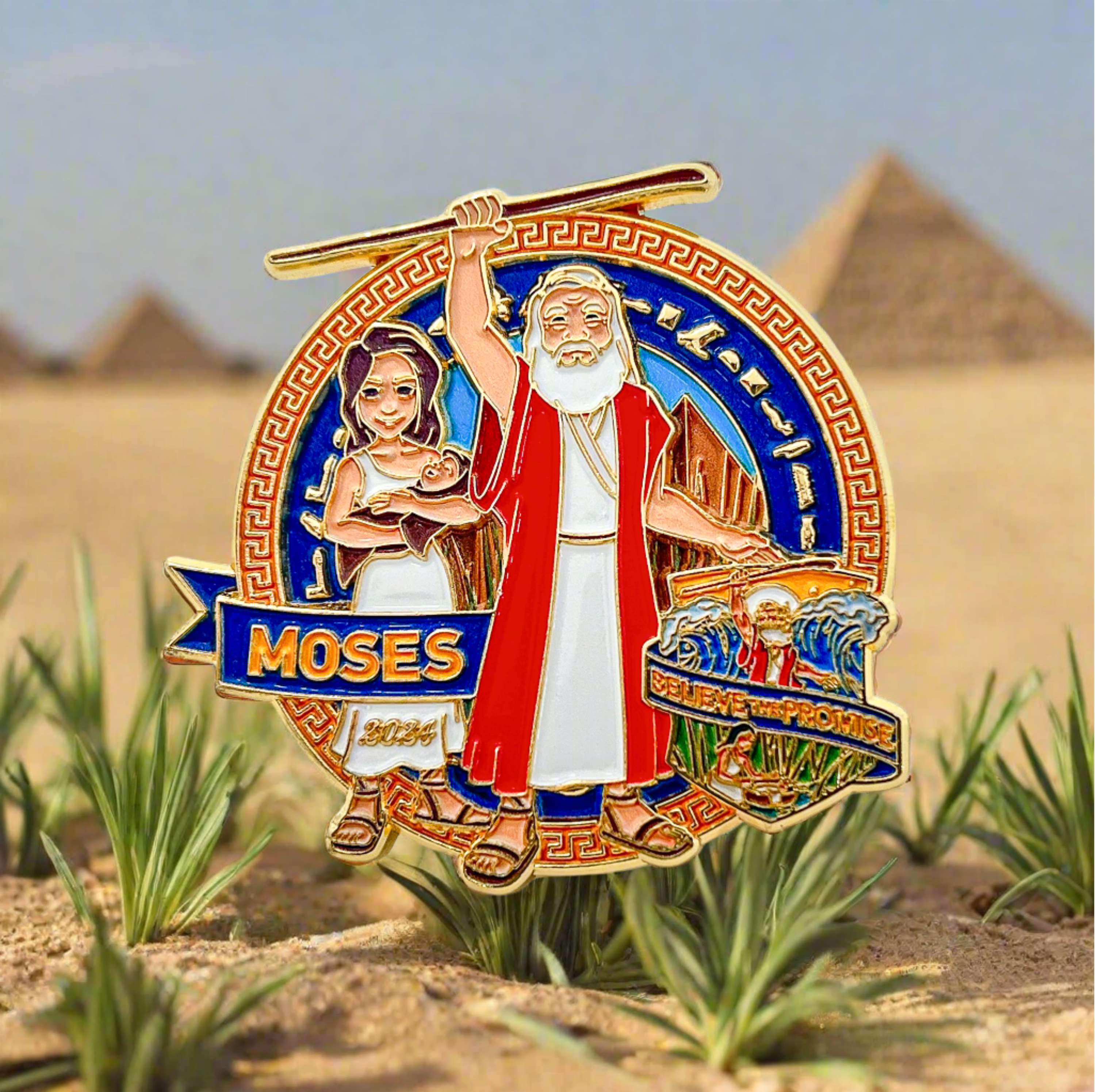 Believe the Promise 2024 Moses Character Pin