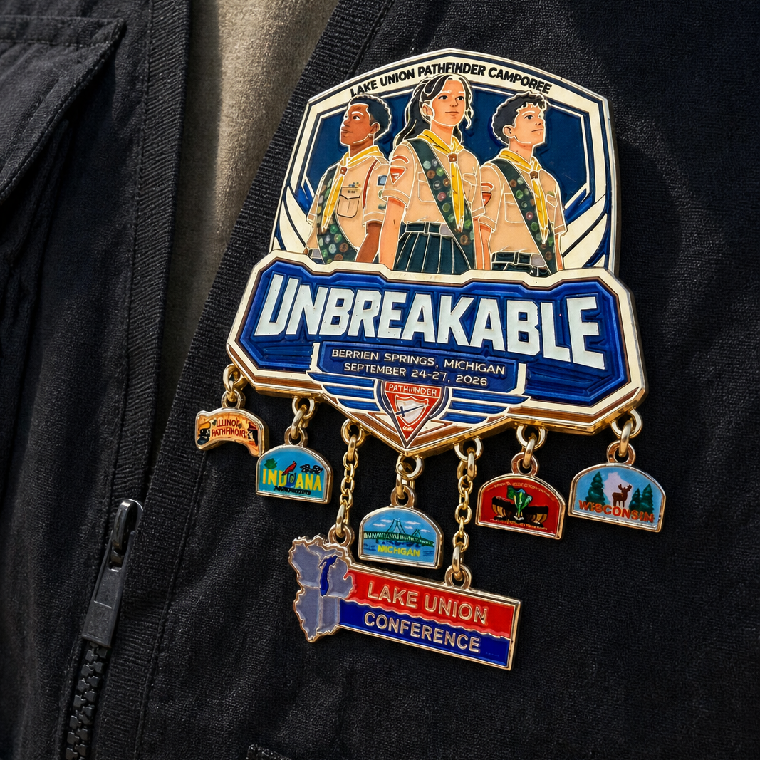 Lake Union Pathfinder Camporee 2026 "Unbreakable" Conferences Pin (Limited Edition)