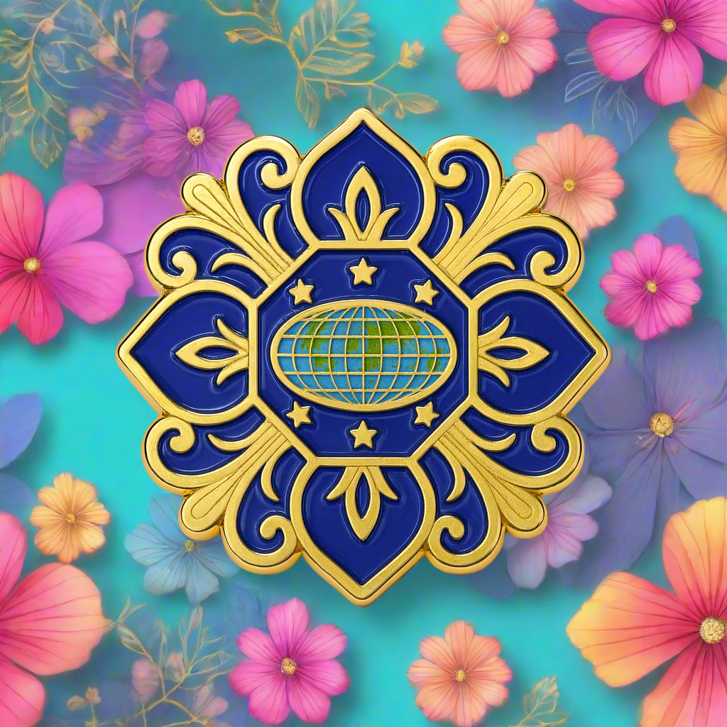Master Guide Royal Flower Pin