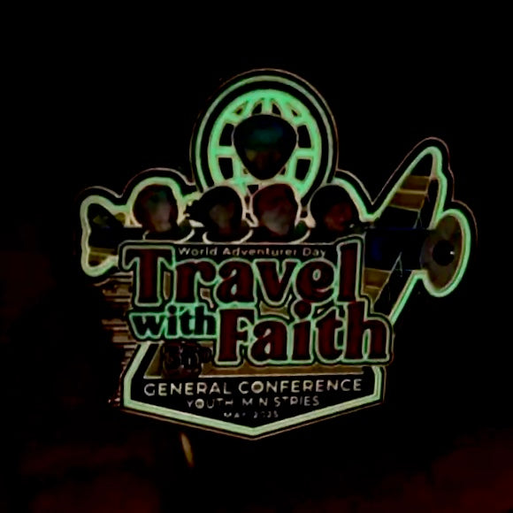 World Adventurer Day 2025 "Travel with Faith" Pin