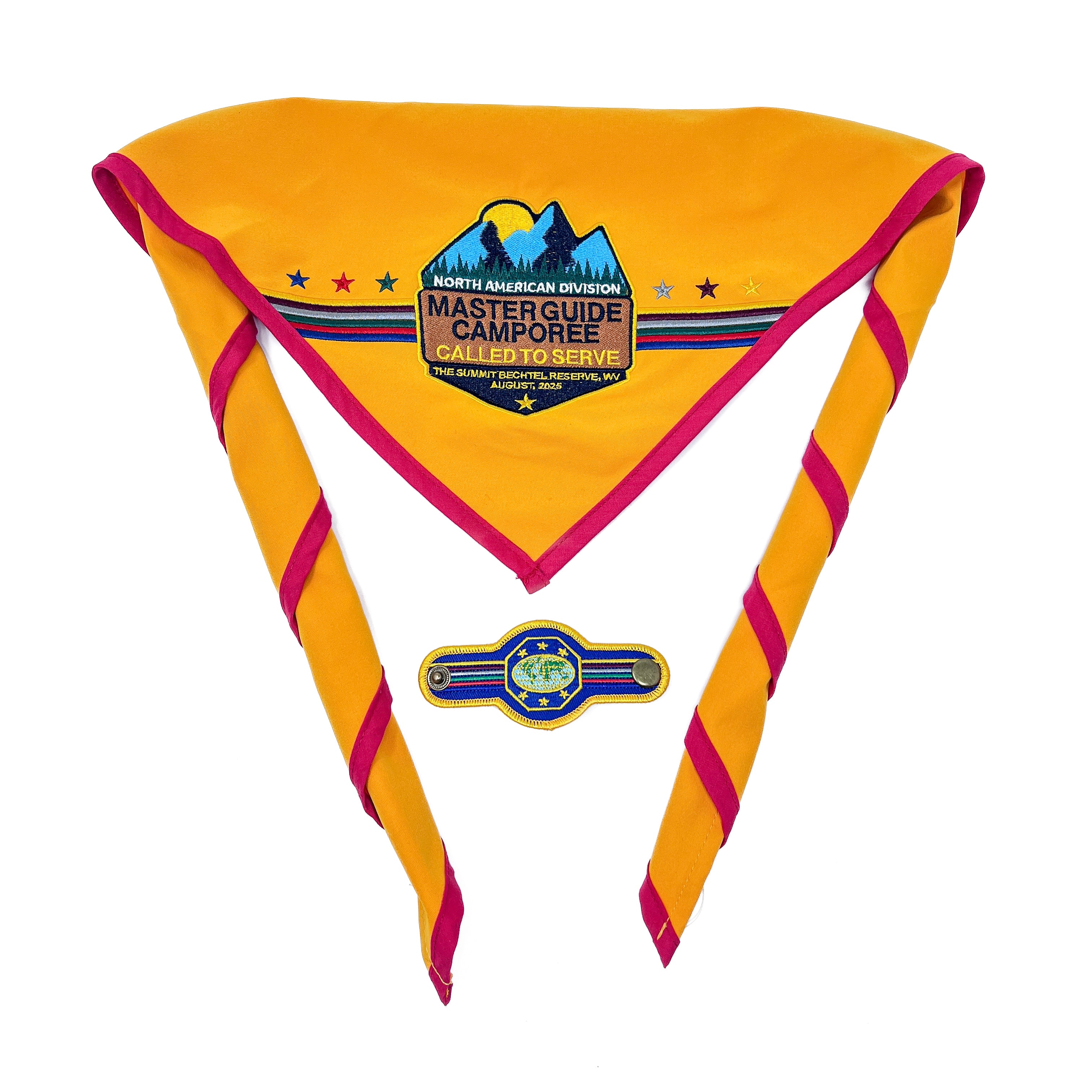 NAD Master Guide Camporee Pin, Slide & Scarf (Special Edition Bundle)