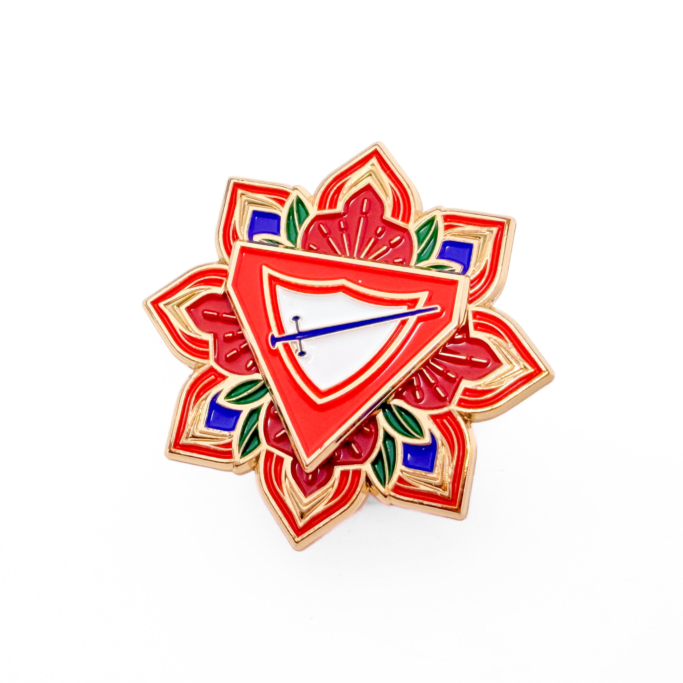 Pathfinder Flower Spinner Pin