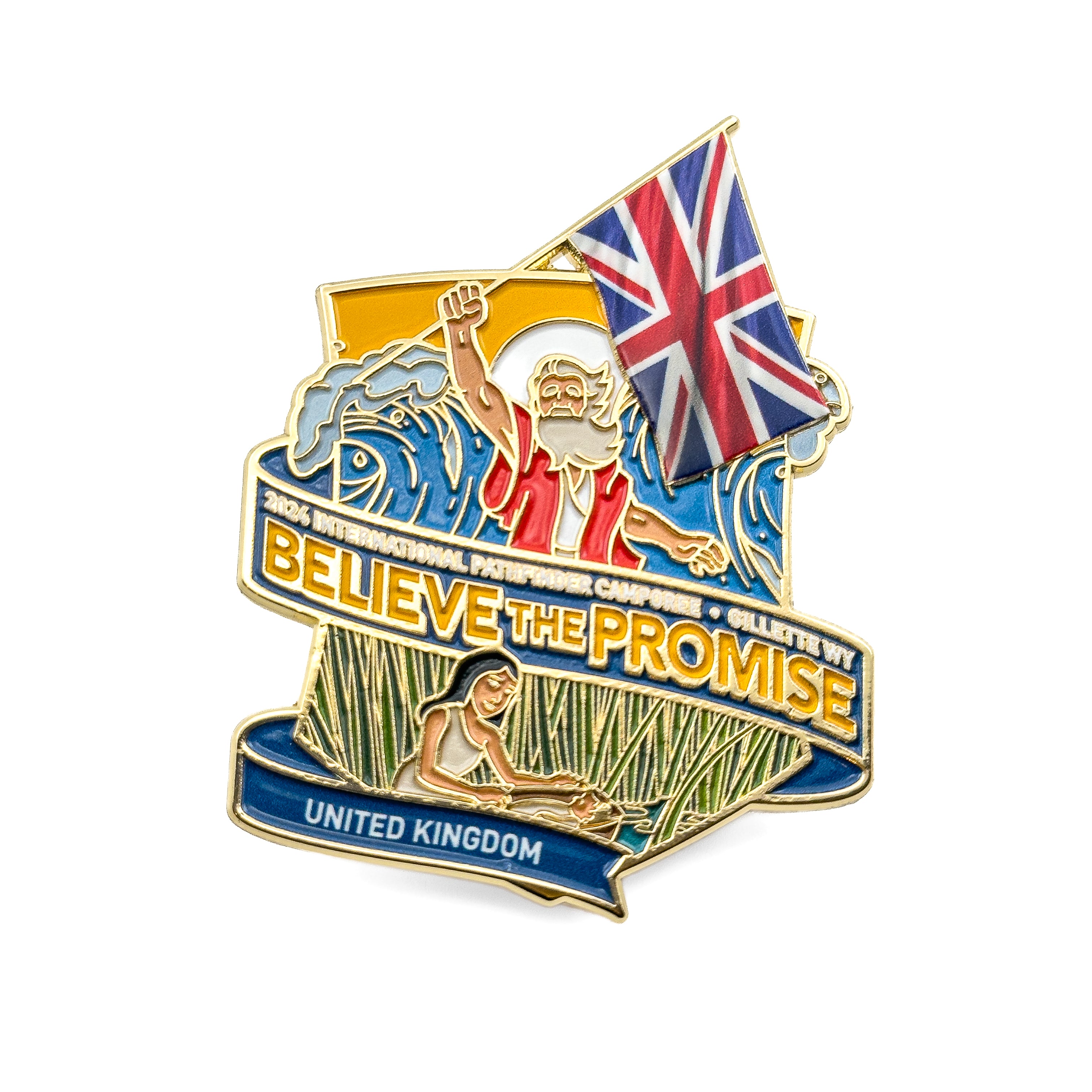 Believe the Promise 2024  Flag Pin (United Kingdom)