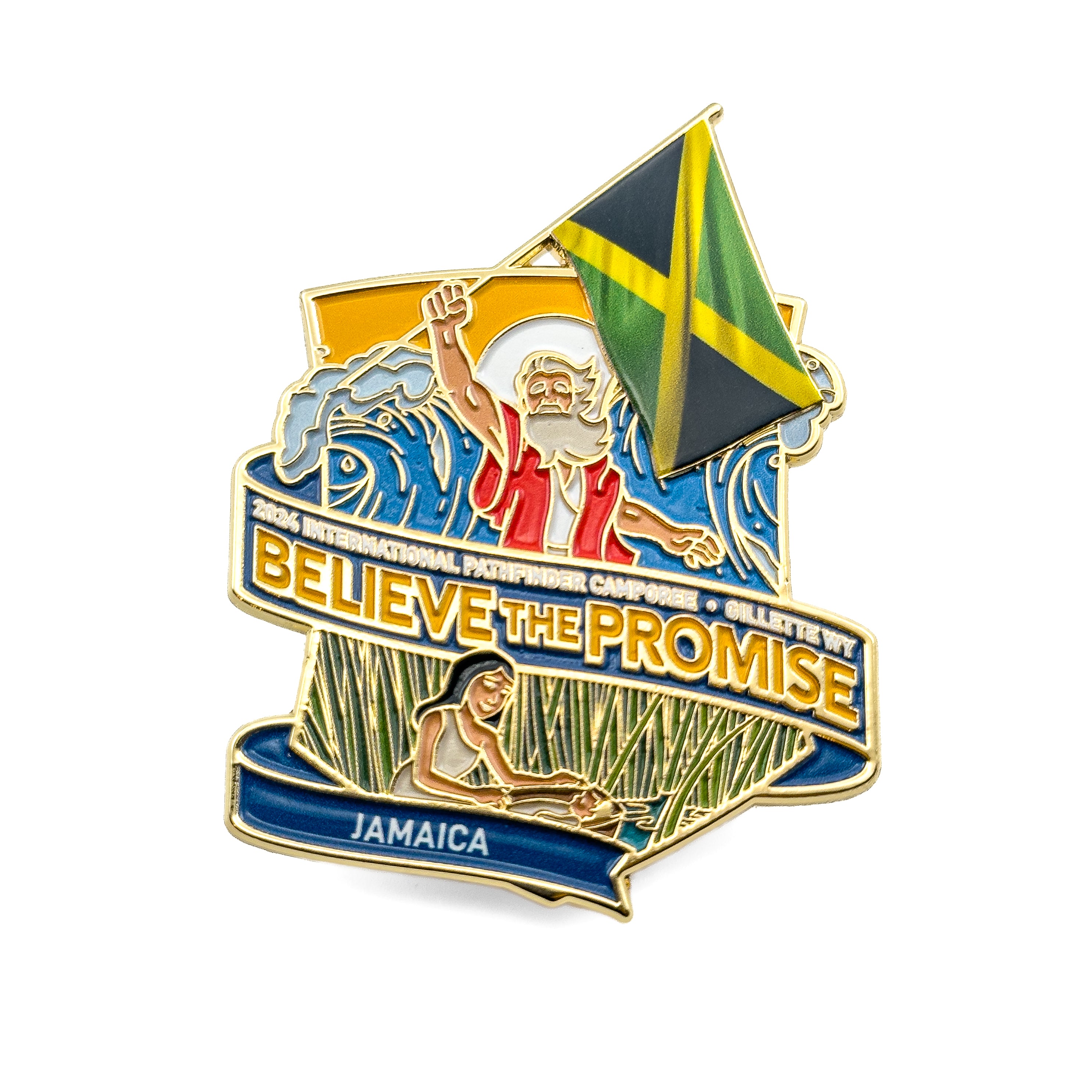 Believe the Promise 2024 Flag Pin (Jamaica)