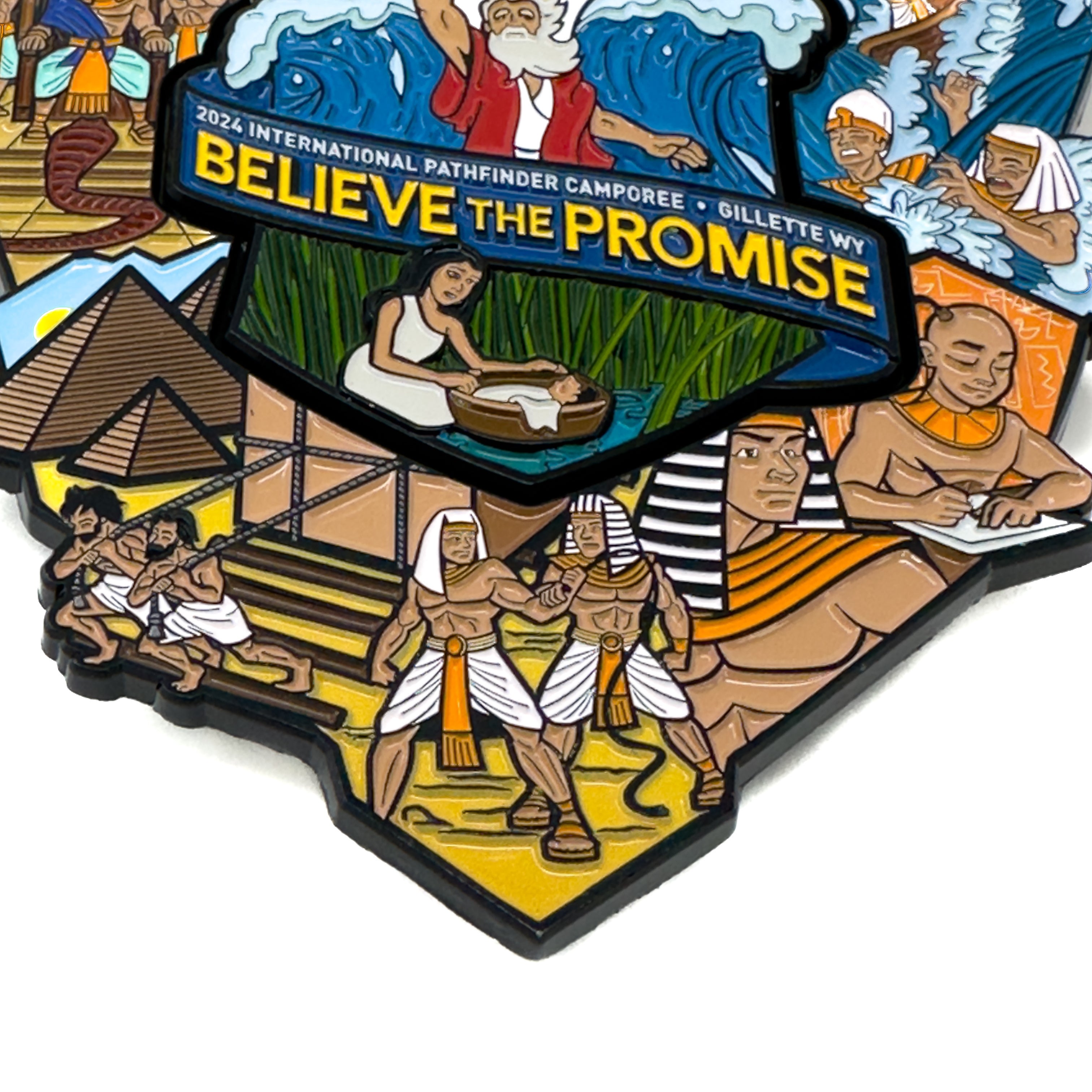 Believe the Promise 2024 Life of Moses Story Pin Set