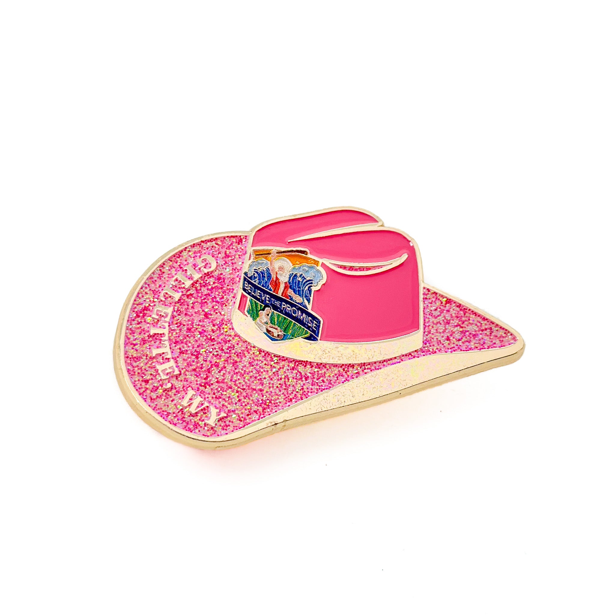 Believe The Promise 2024 Cowgirl Hat Pin (Pink)