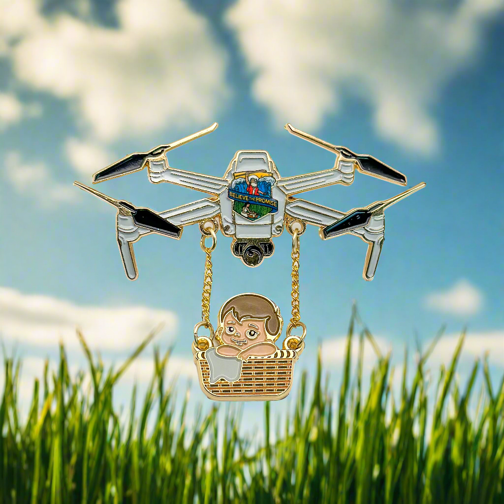 Believe the Promise 2024 Drone with Baby Moses Pin