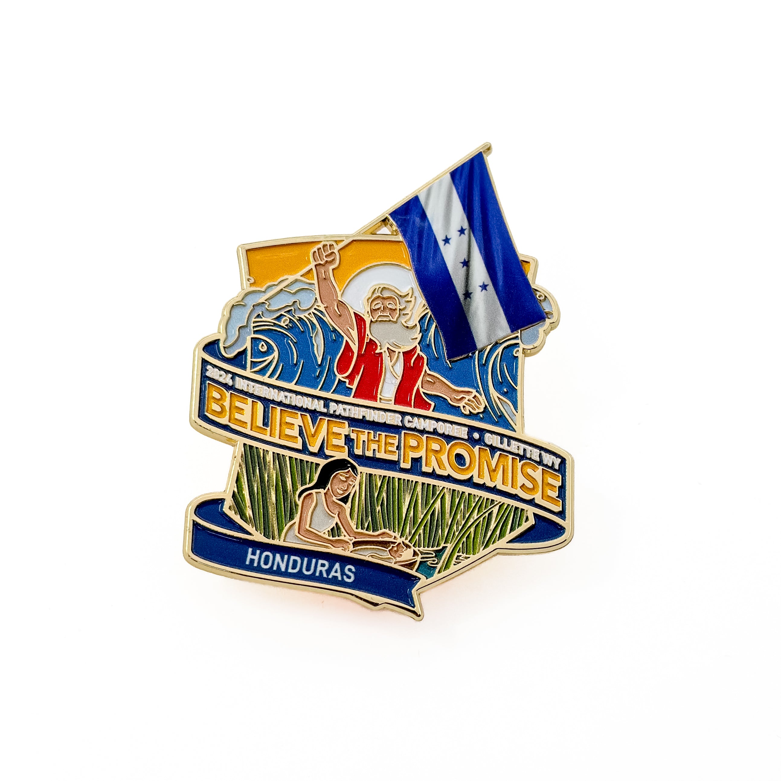 Believe the Promise 2024 Flag Pin (Honduras)