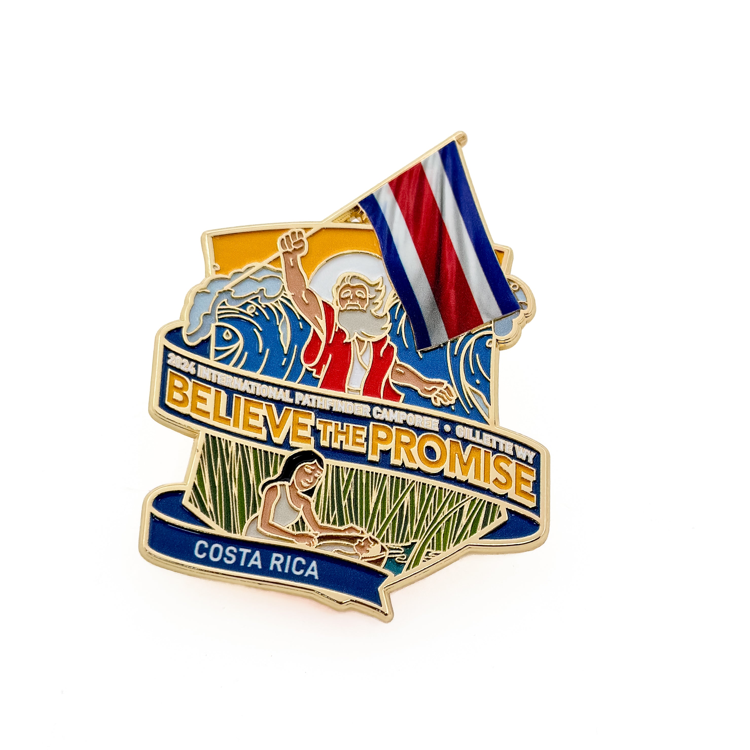 Believe the Promise 2024 Flag Pin (Costa Rica)