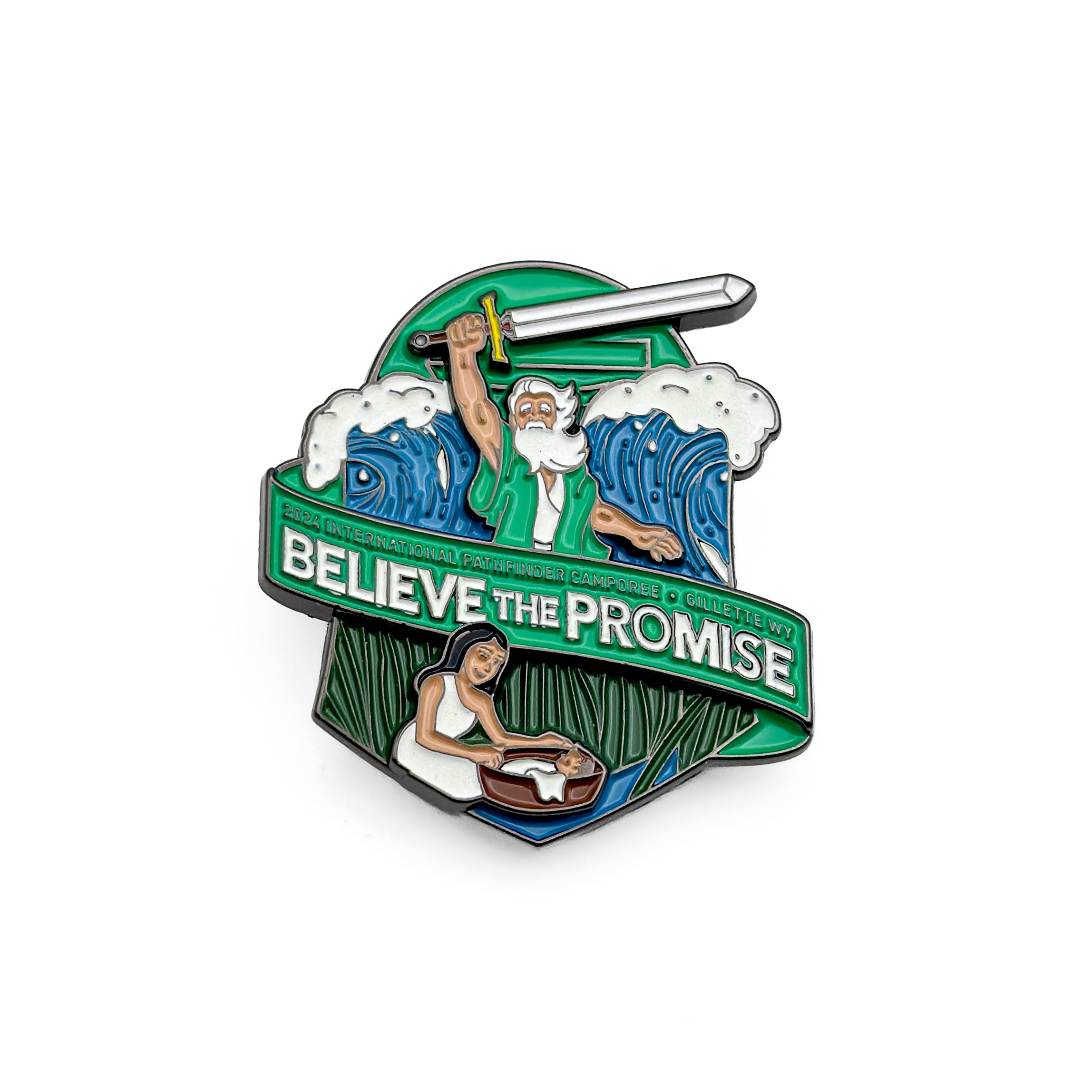 Believe the Promise 2024 Moses Glow Sword Pin Set