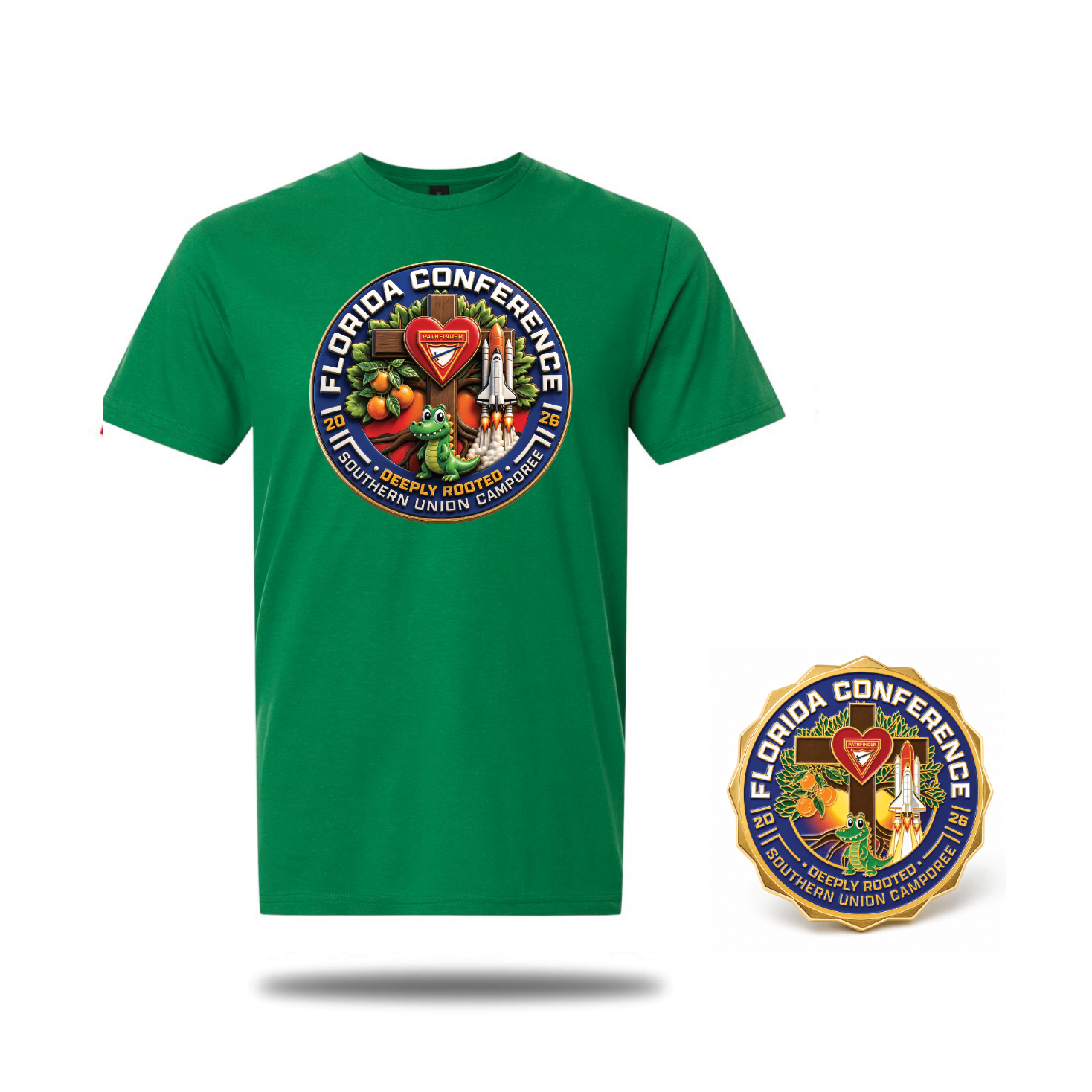 Florida Conference Southern Union Pathfinder Camporee (T-shirt & Classic Pin)