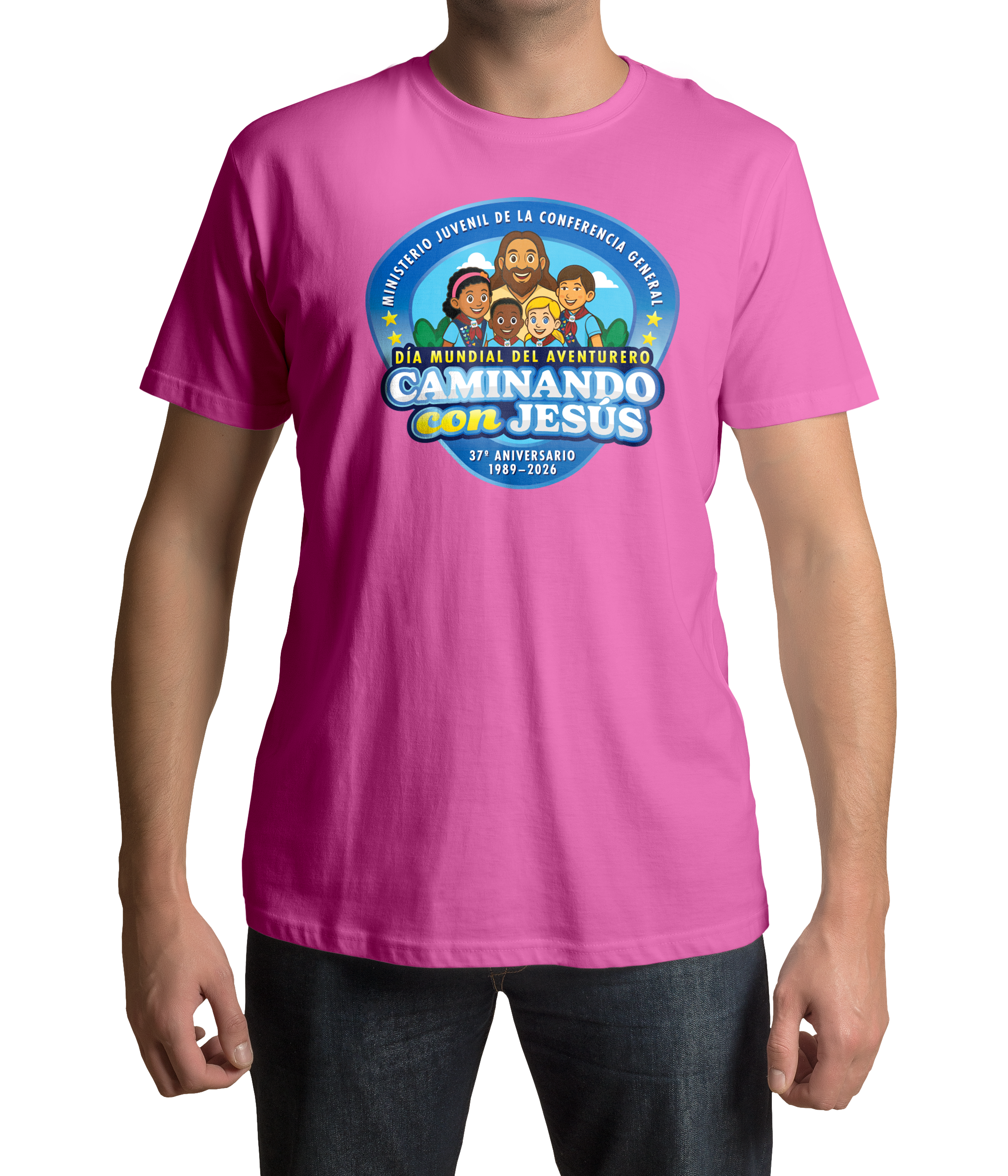 Día Mundial del Aventurero 2026 "Caminando con Jesús" T-shirt