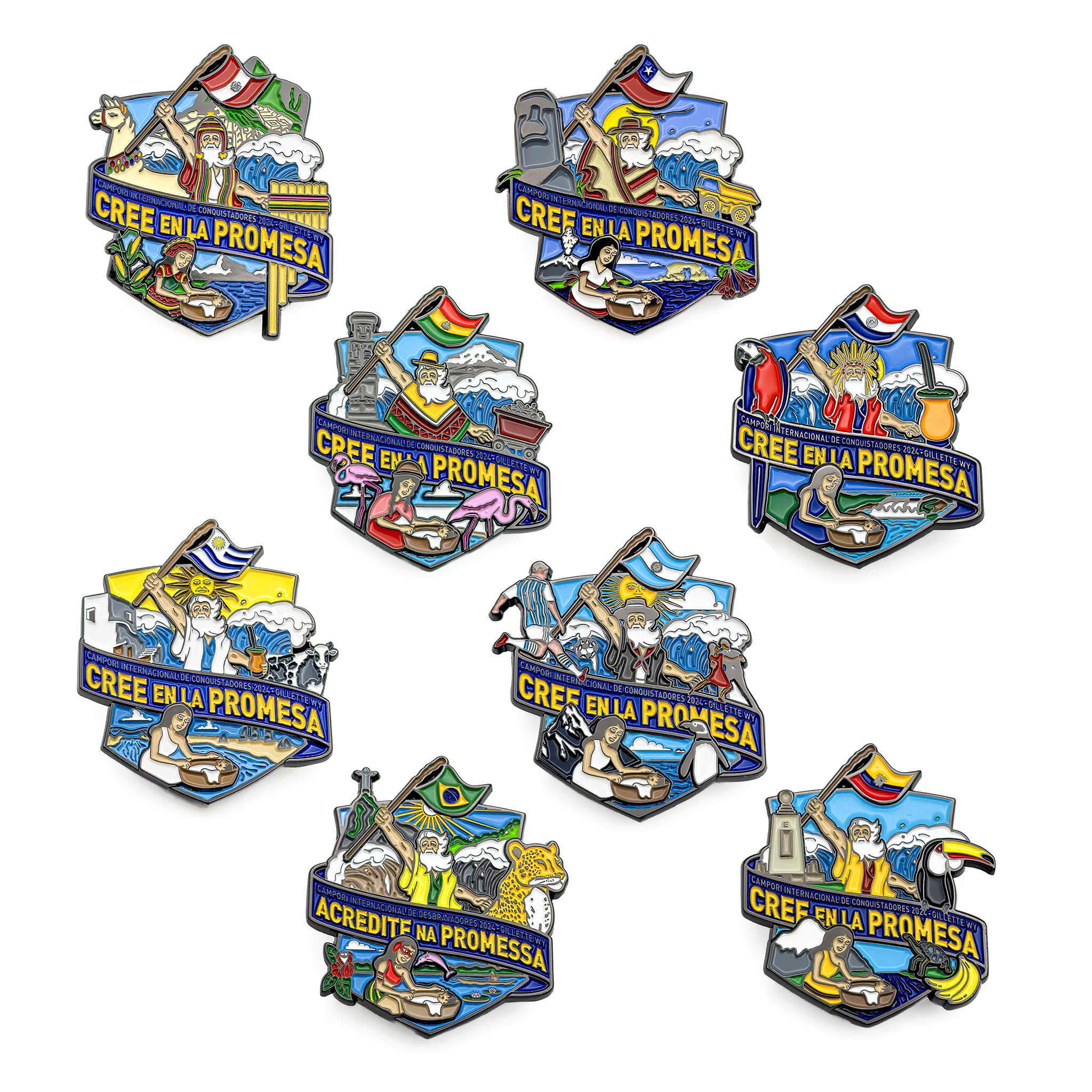 Believe 2024 South America Pin Set (8 pcs)