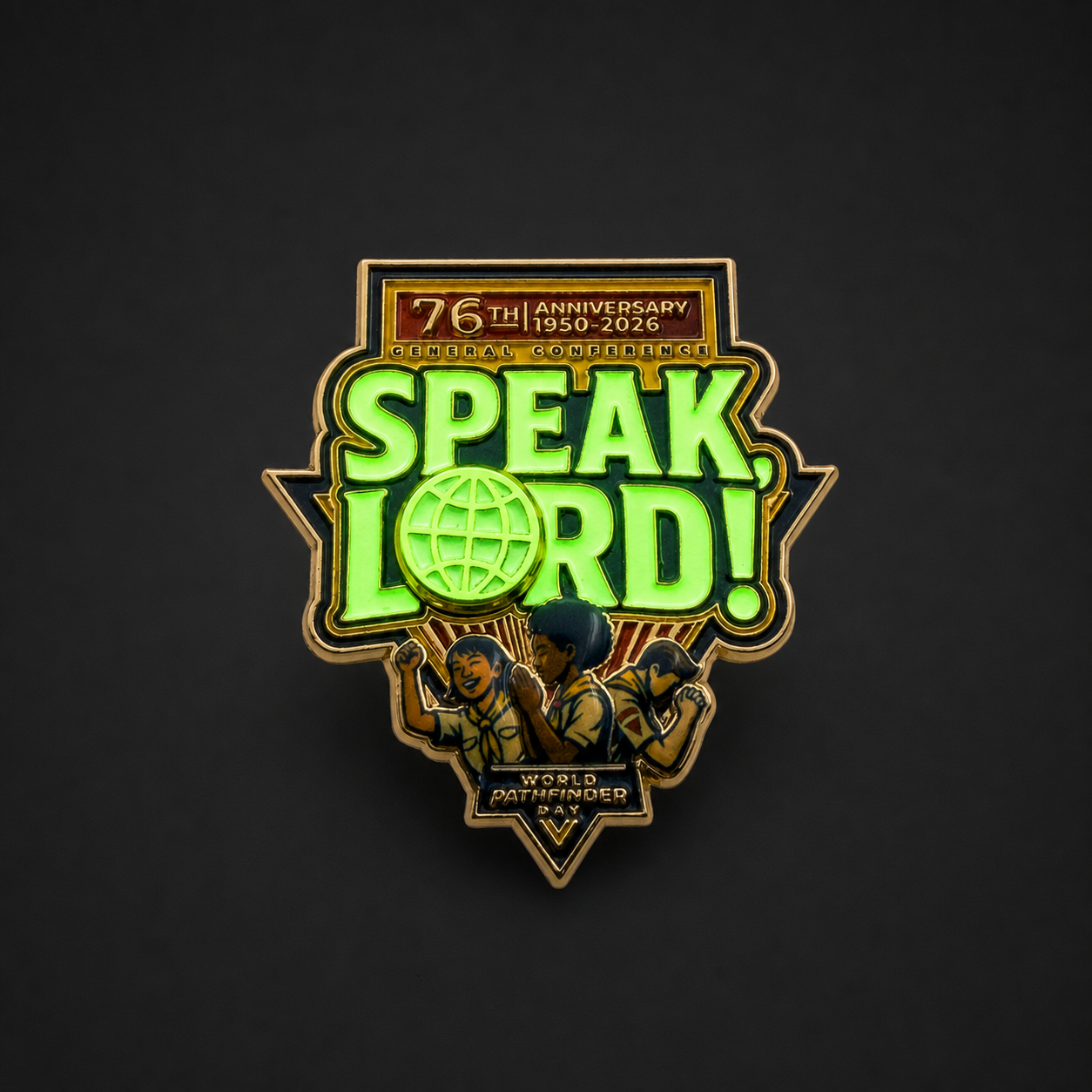 World Pathfinder Day 2026 "Speak Lord" Pin