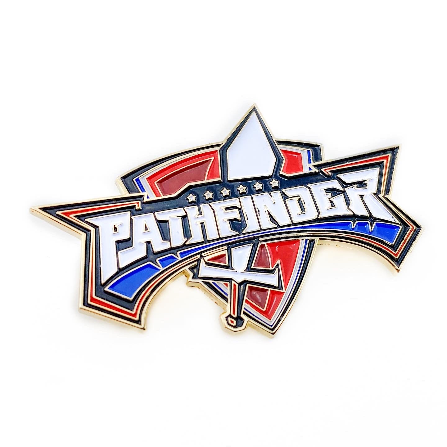 Pathfinder Sword and Shield Pin - Pinfinder Club