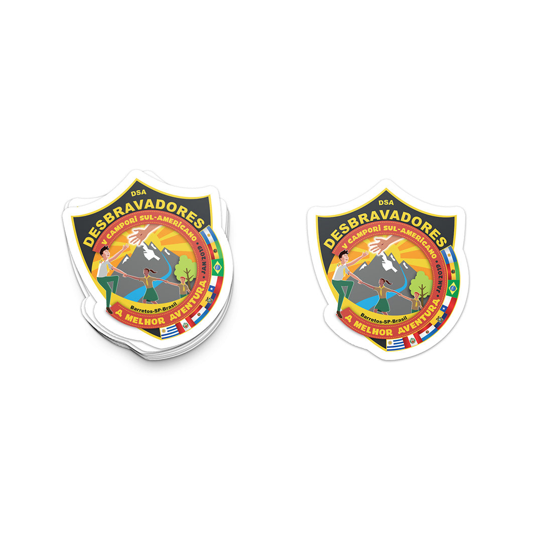 Desbravadores y Campori Sul-Americano 2019 Sticker (Portuguese) - Pinfinder Club