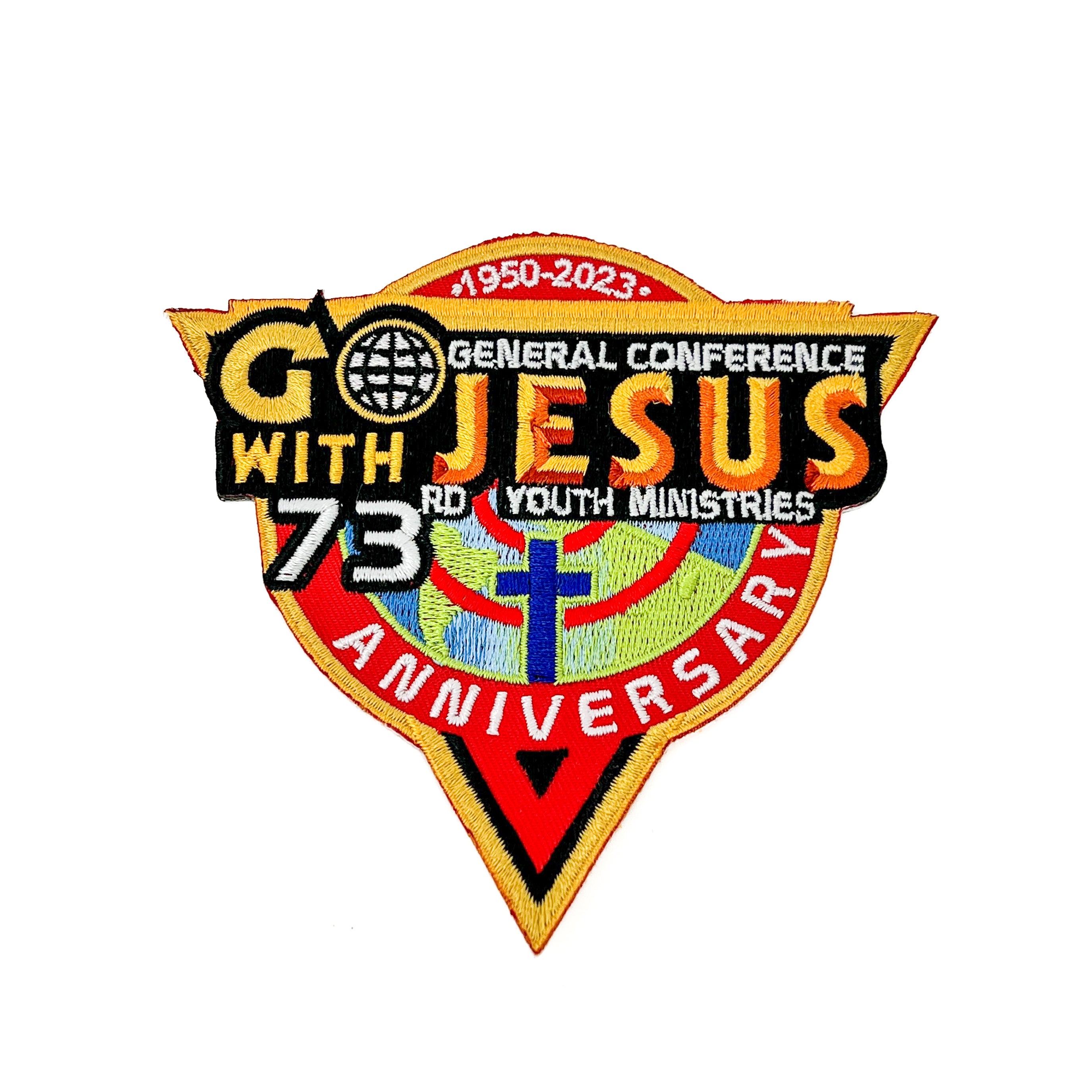 World Pathfinder Day 2023 "Go with Jesus" Pin- Slide- Patch (Bundle)