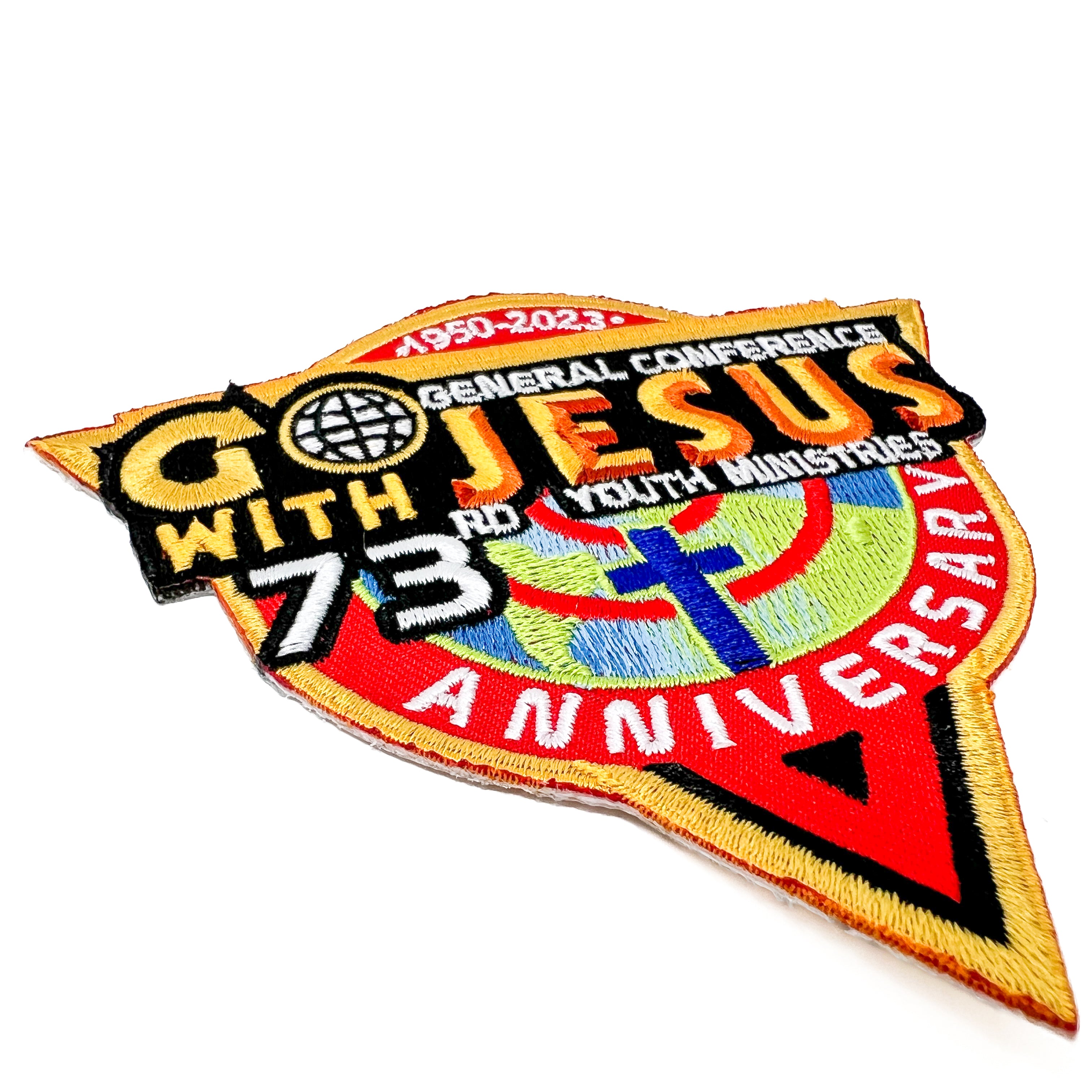 World Pathfinder Day 2023 "Go with Jesus" Pin- Slide- Patch (Bundle)