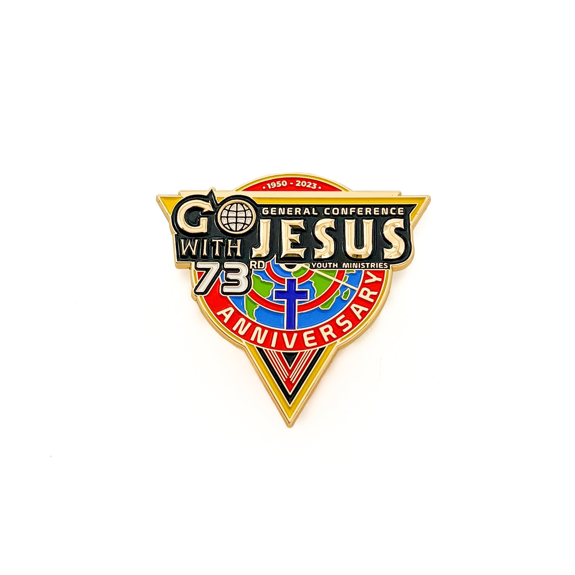 World Pathfinder Day 2023 "Go with Jesus" Pin- Slide- Patch (Bundle)