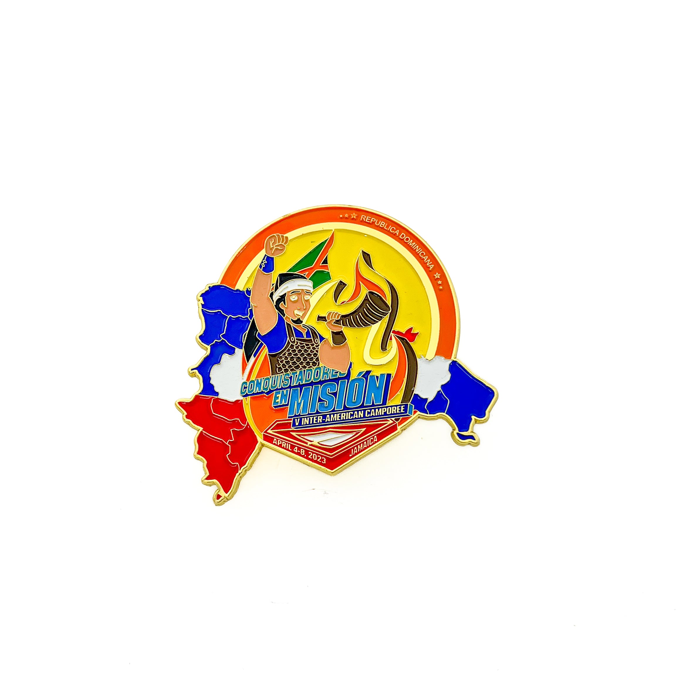 Inter-America "Conquistadores en Misión" 2023 Dominican Pin