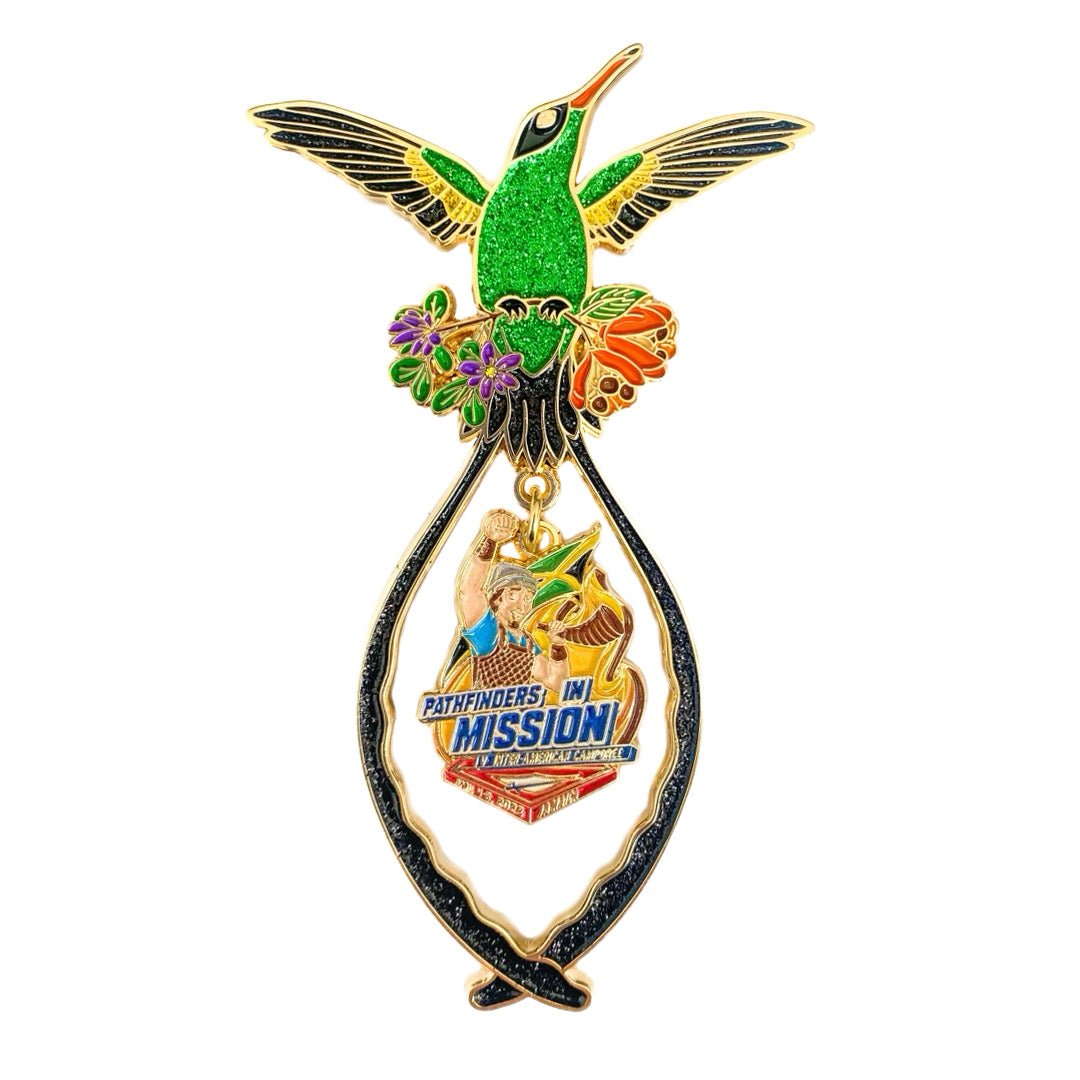 Inter-america Pathfinder Camporee 2023 Hummingbird Pin & Patch (Bundle)