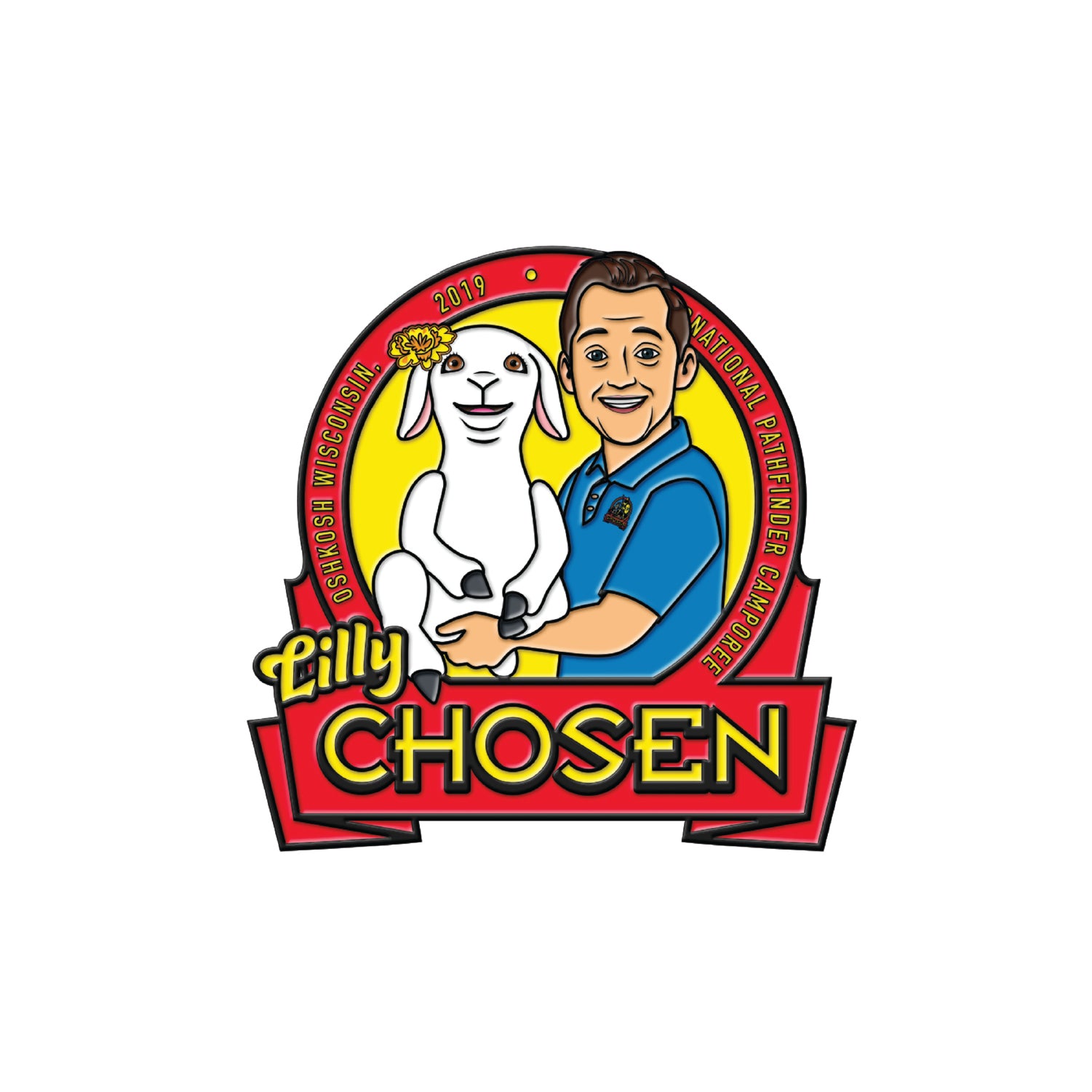 Chosen Lilly the Sheep Pin - Pinfinder Club