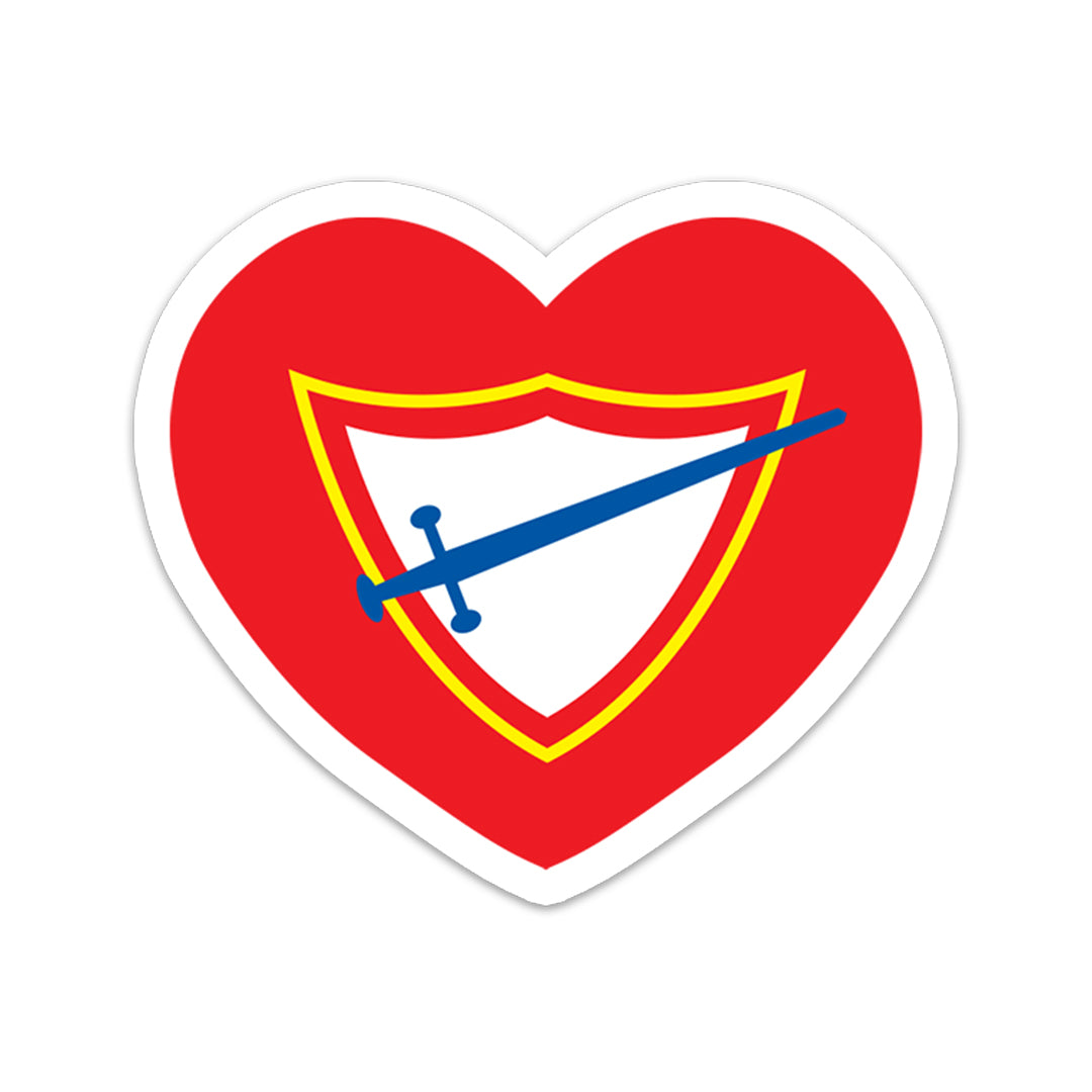 Pathfinder Heart Sticker - Pinfinder Club